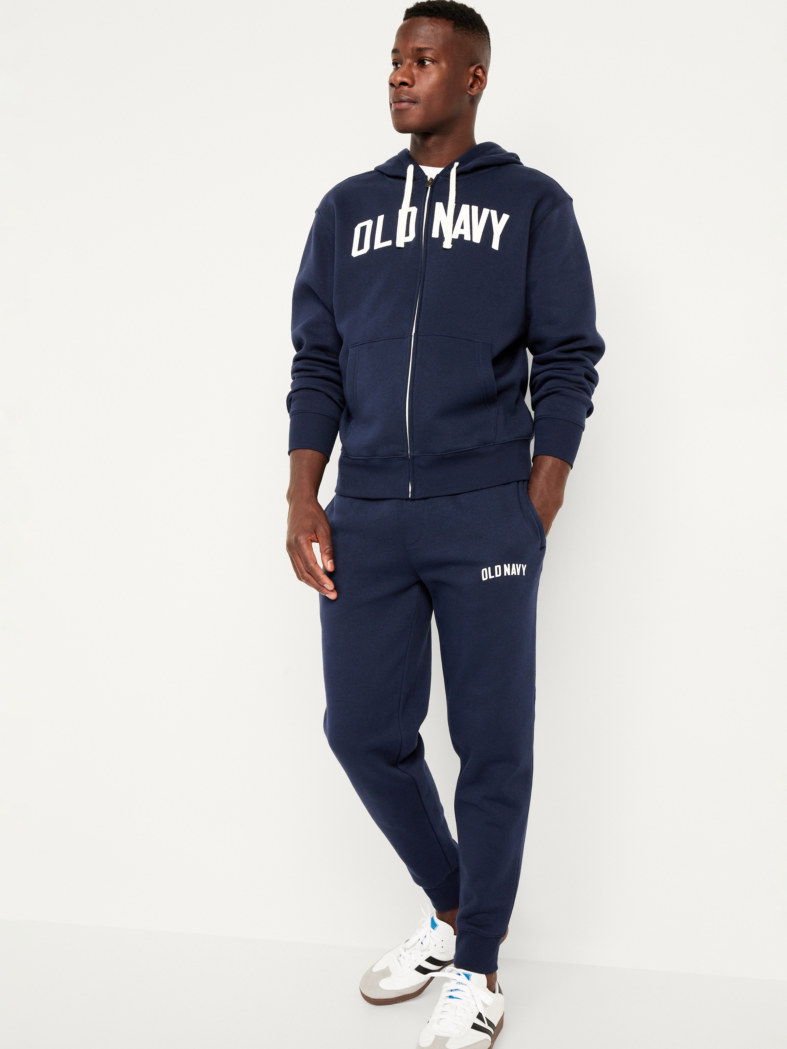 Loose Logo Zip Hoodie - In the Navy - 3