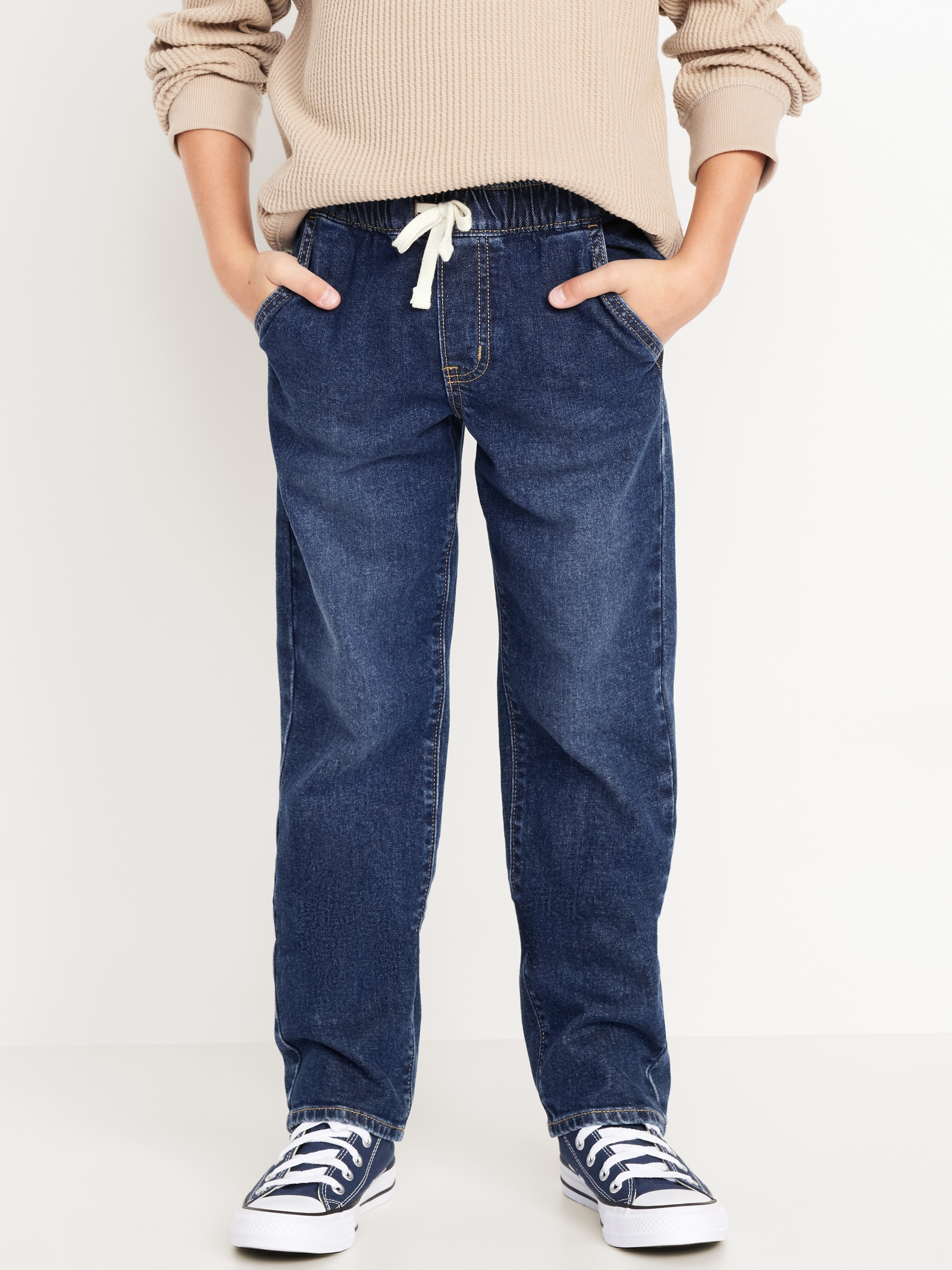 Wow Pull-On Straight Leg Jeans for Boys - Dark Wash - 1