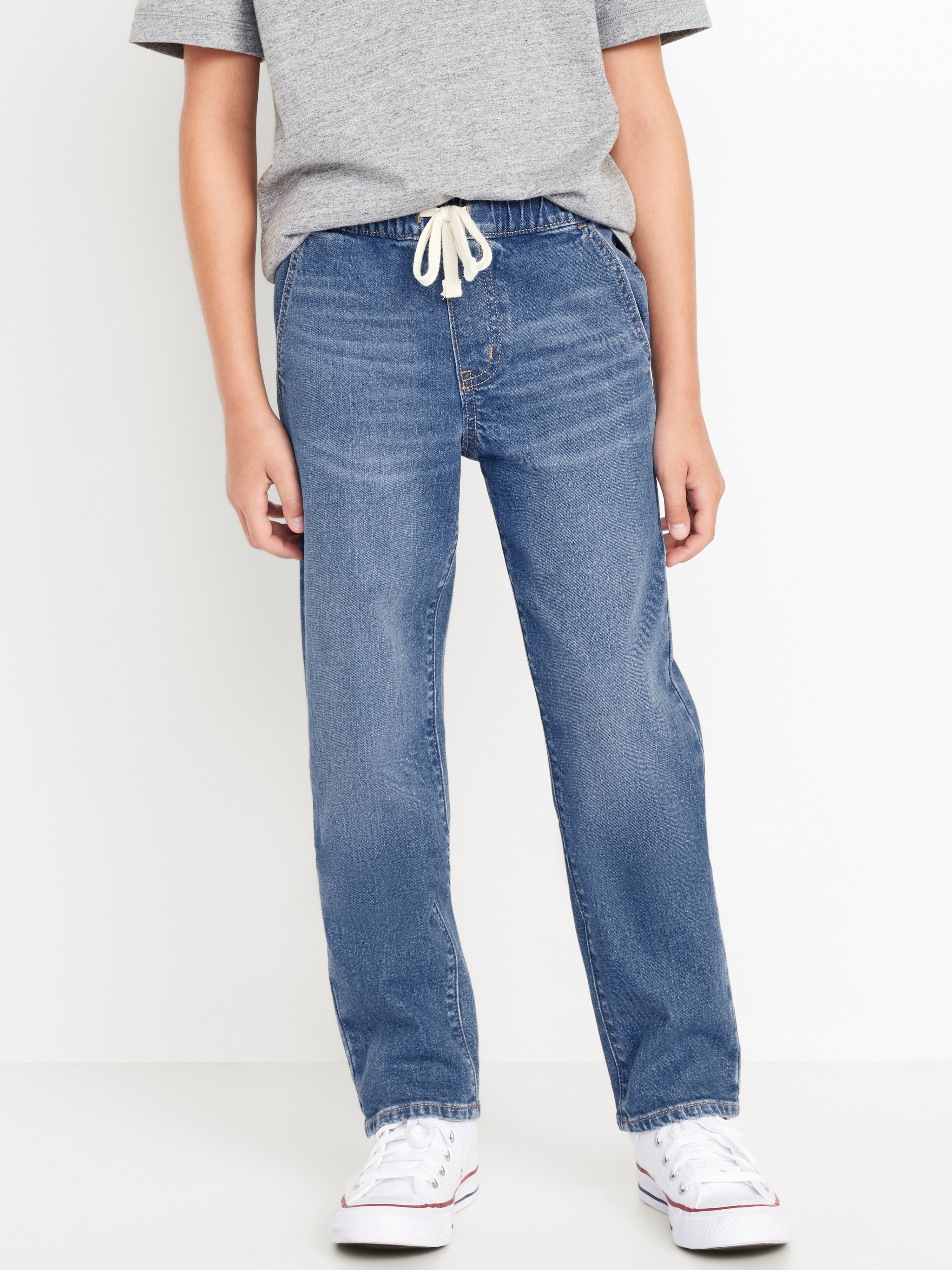 Wow Pull-On Straight Leg Jeans for Boys - Medium Wash - 1