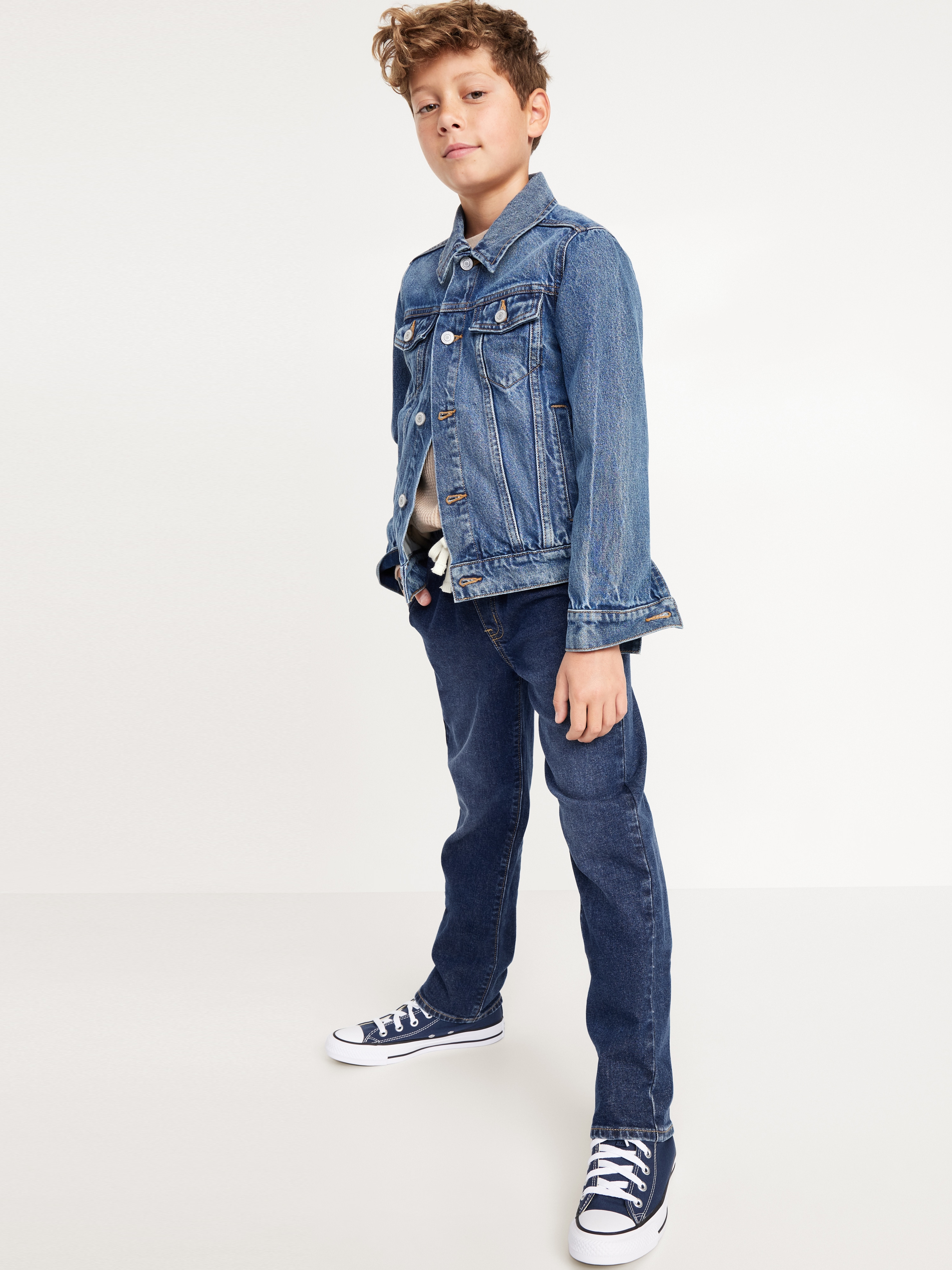 Wow Pull-On Straight Leg Jeans for Boys - Dark Wash - 3