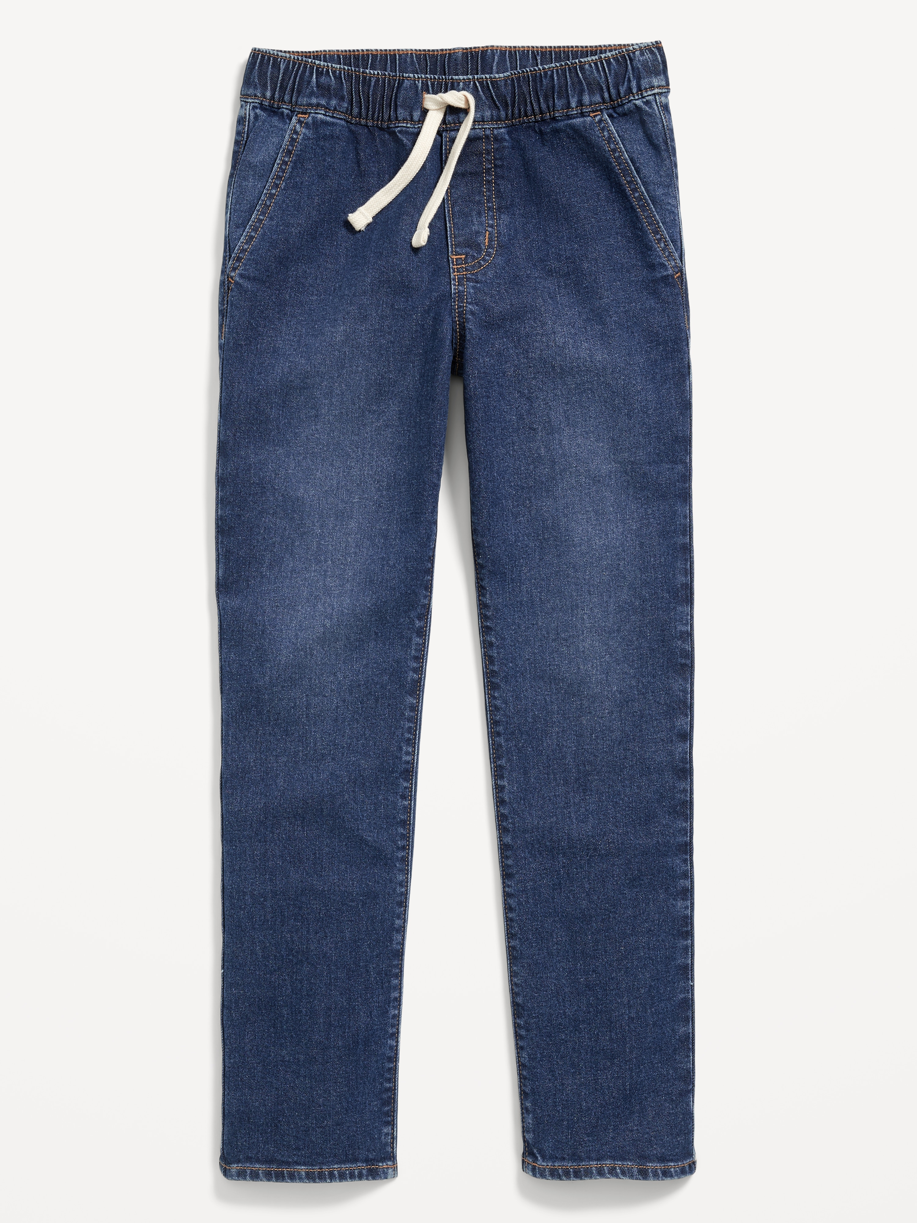 Wow Pull-On Straight Leg Jeans for Boys - Dark Wash - 4