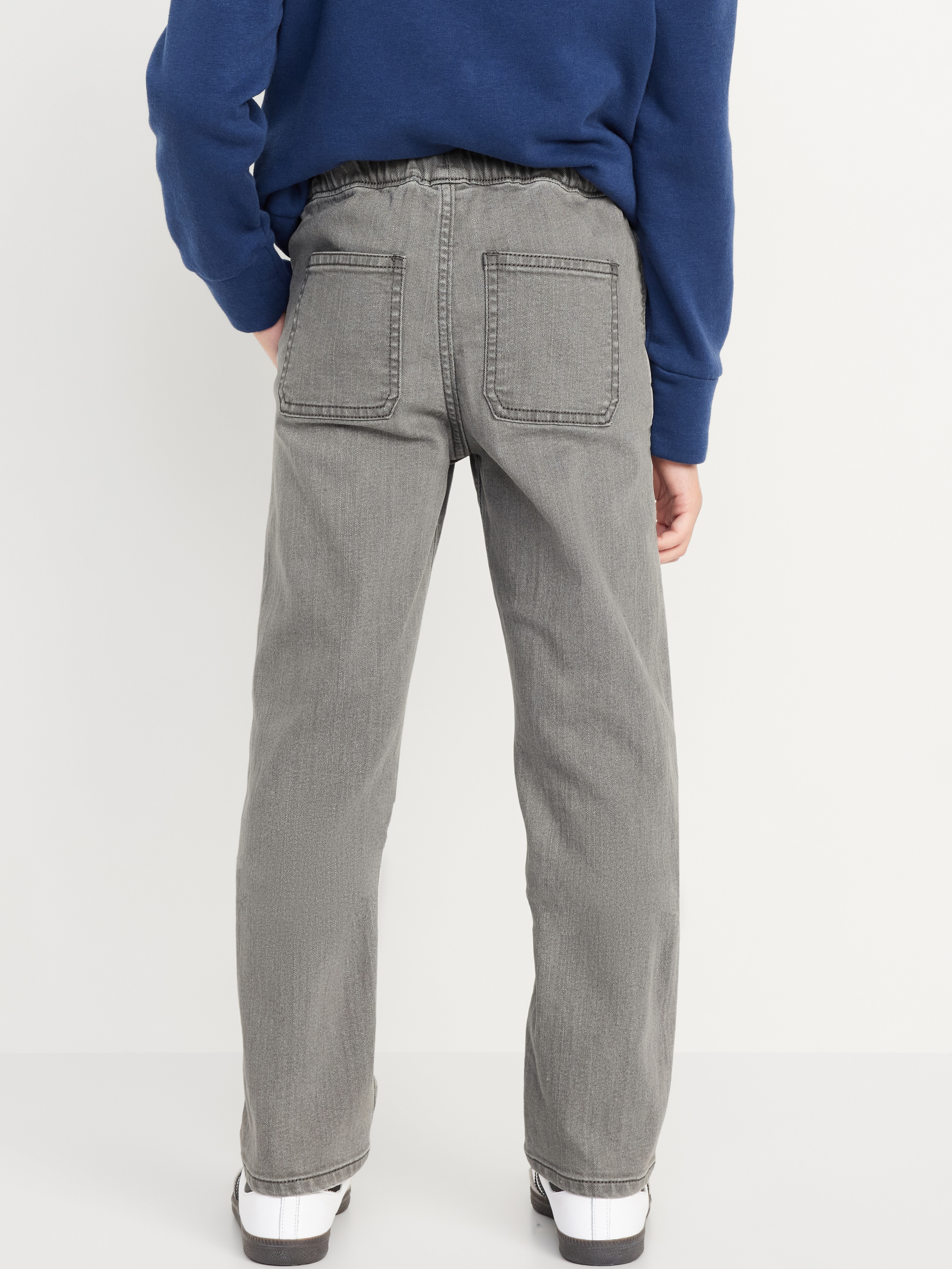 Wow Pull-On Straight Leg Jeans for Boys - Gray Wash - 2