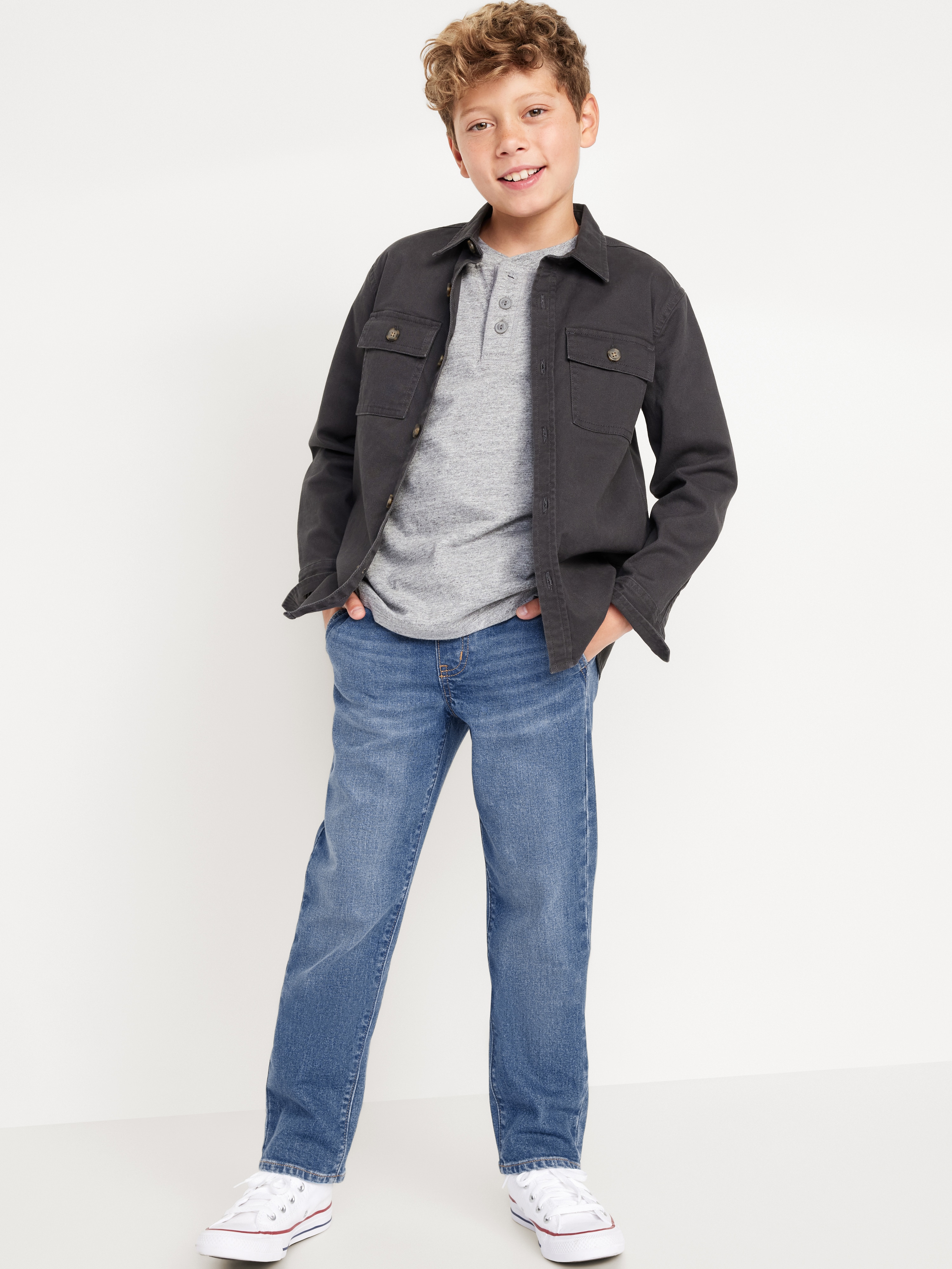 Wow Pull-On Straight Leg Jeans for Boys - Medium Wash - 3