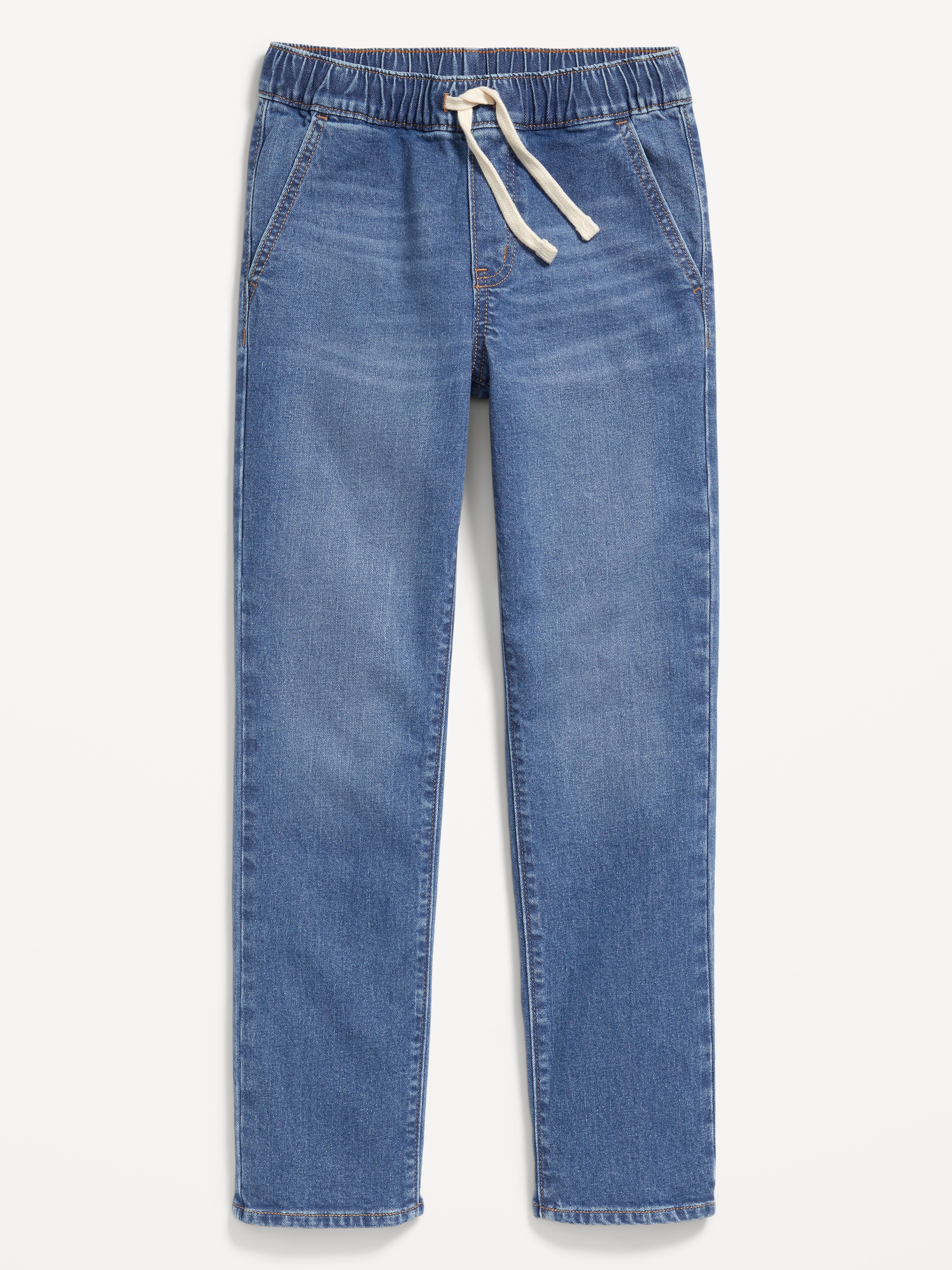 Wow Pull-On Straight Leg Jeans for Boys - Medium Wash - 4