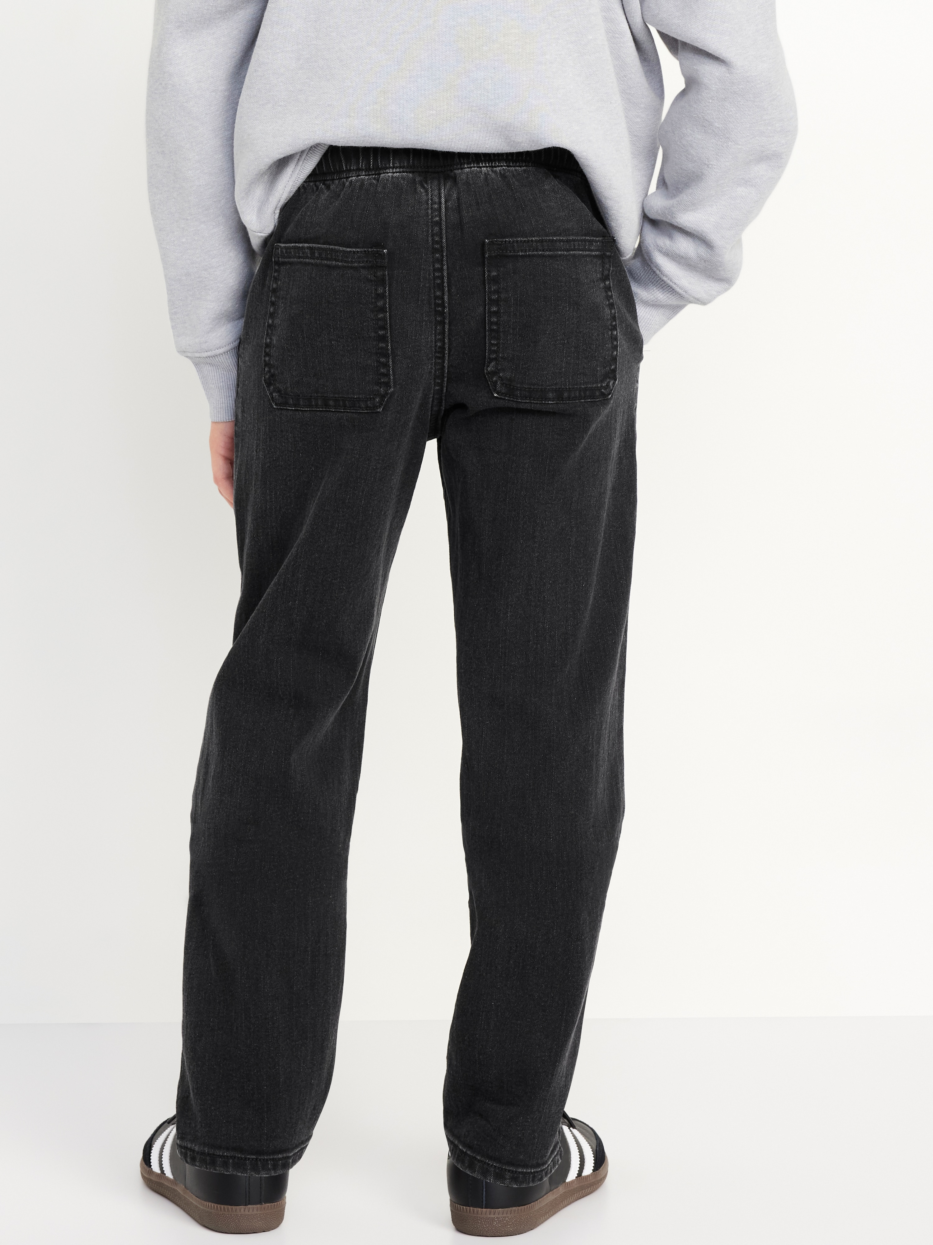Wow Pull-On Straight Leg Jeans for Boys - Black Wash - 2