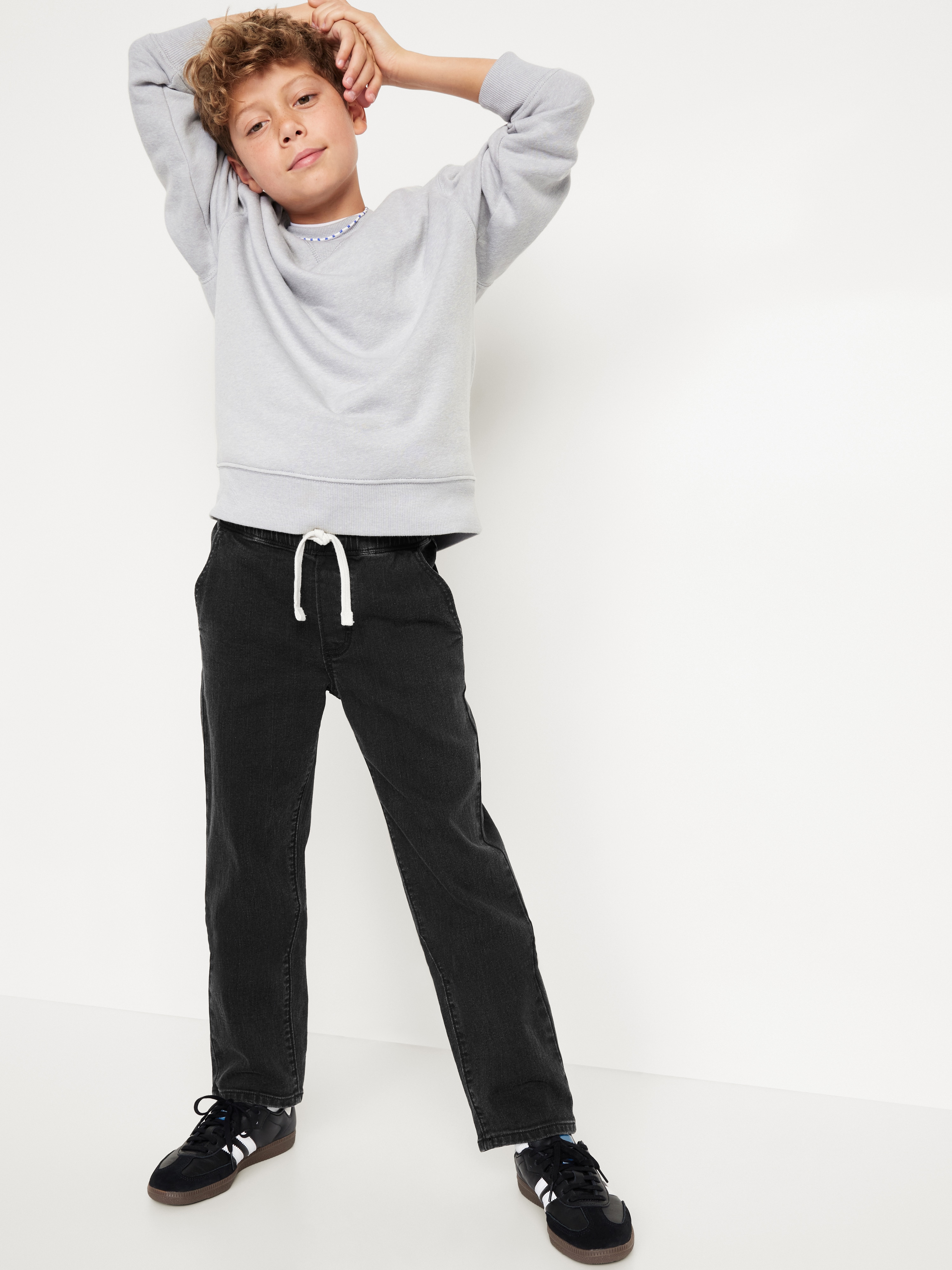 Wow Pull-On Straight Leg Jeans for Boys - Black Wash - 3