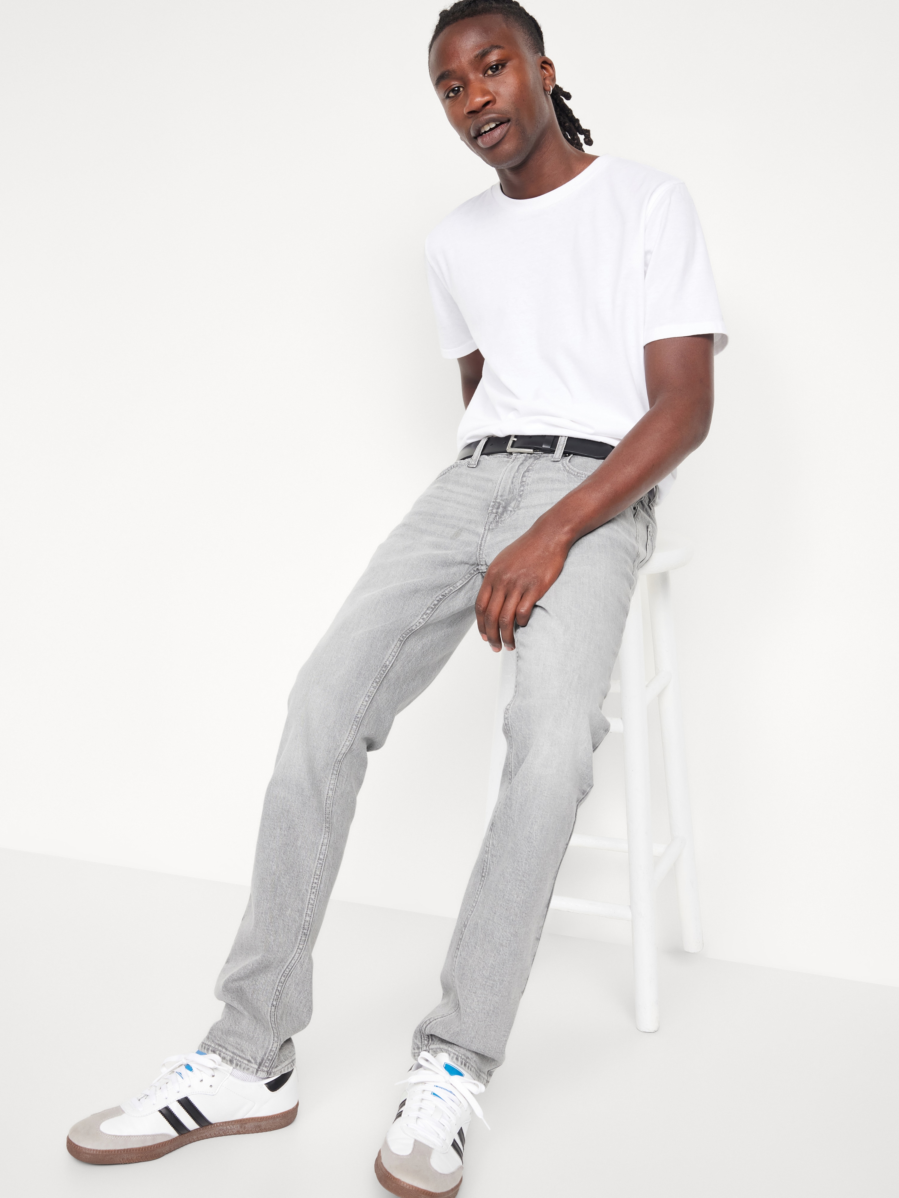 Slim Built-In-Flex Jeans - Gray Wash - 3