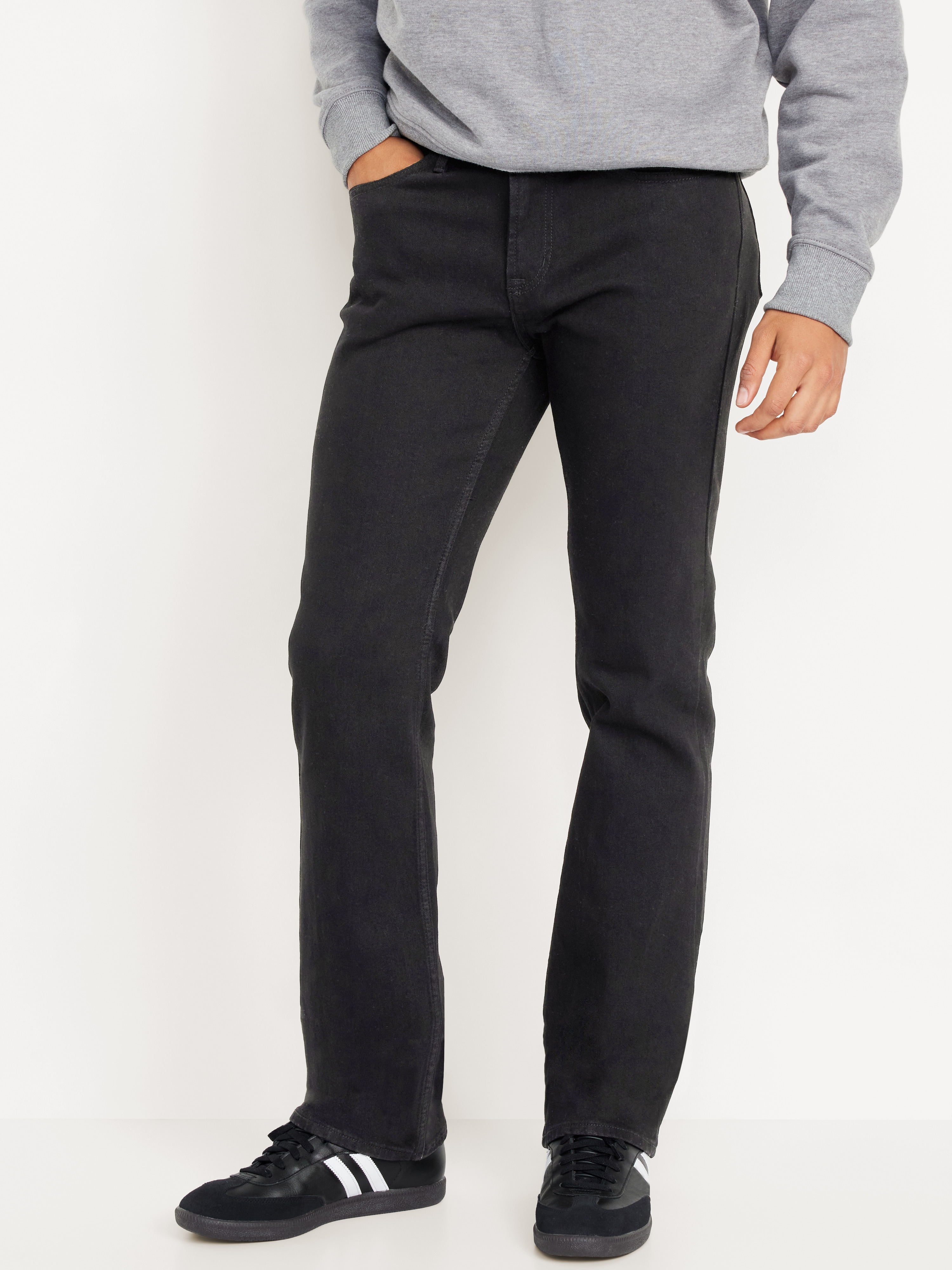 Boot-Cut Built-In Flex Jeans - Black Rinse - 1
