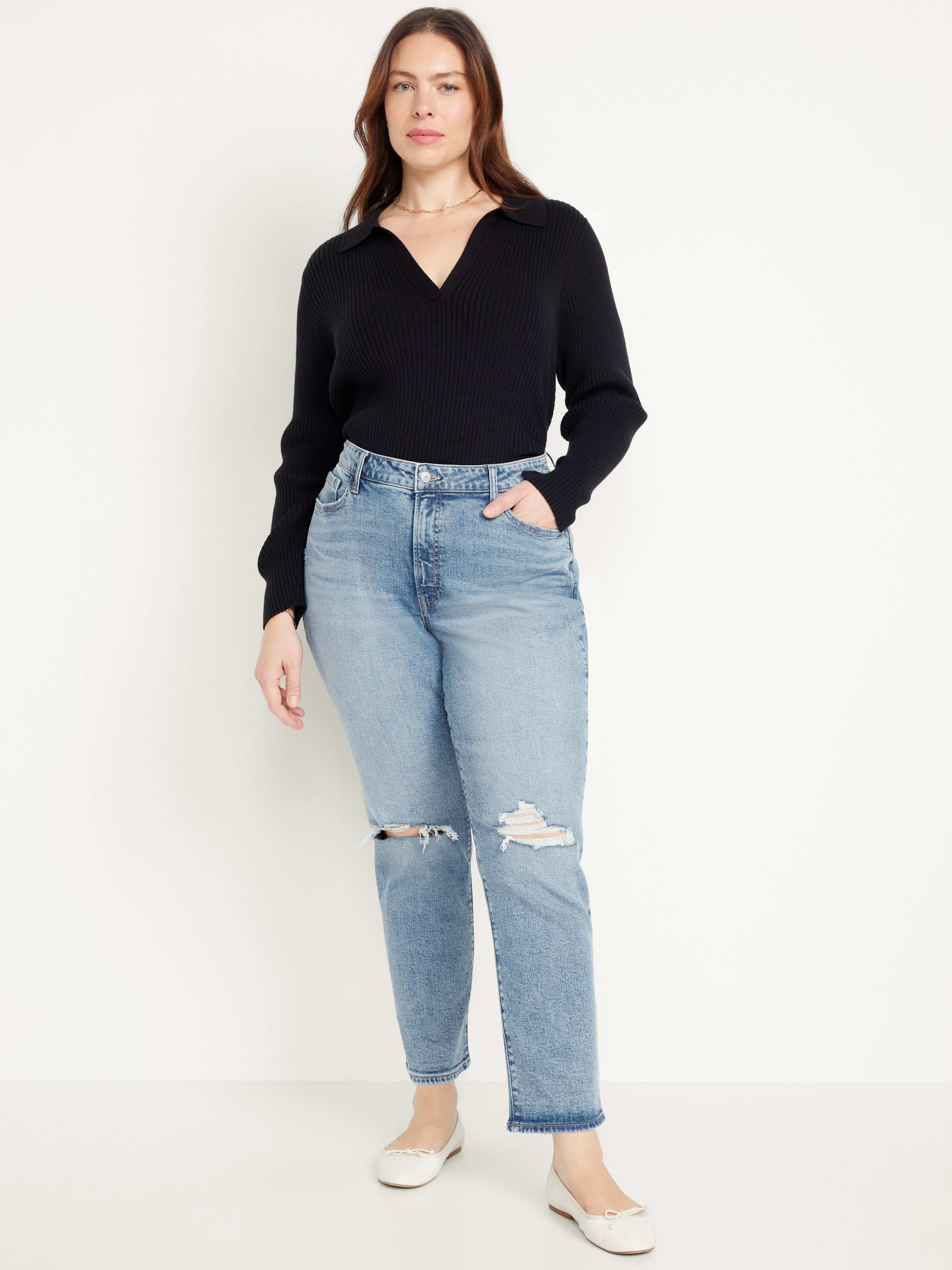 Curvy High-Waisted OG Straight Ankle Jeans - Cerys - 6