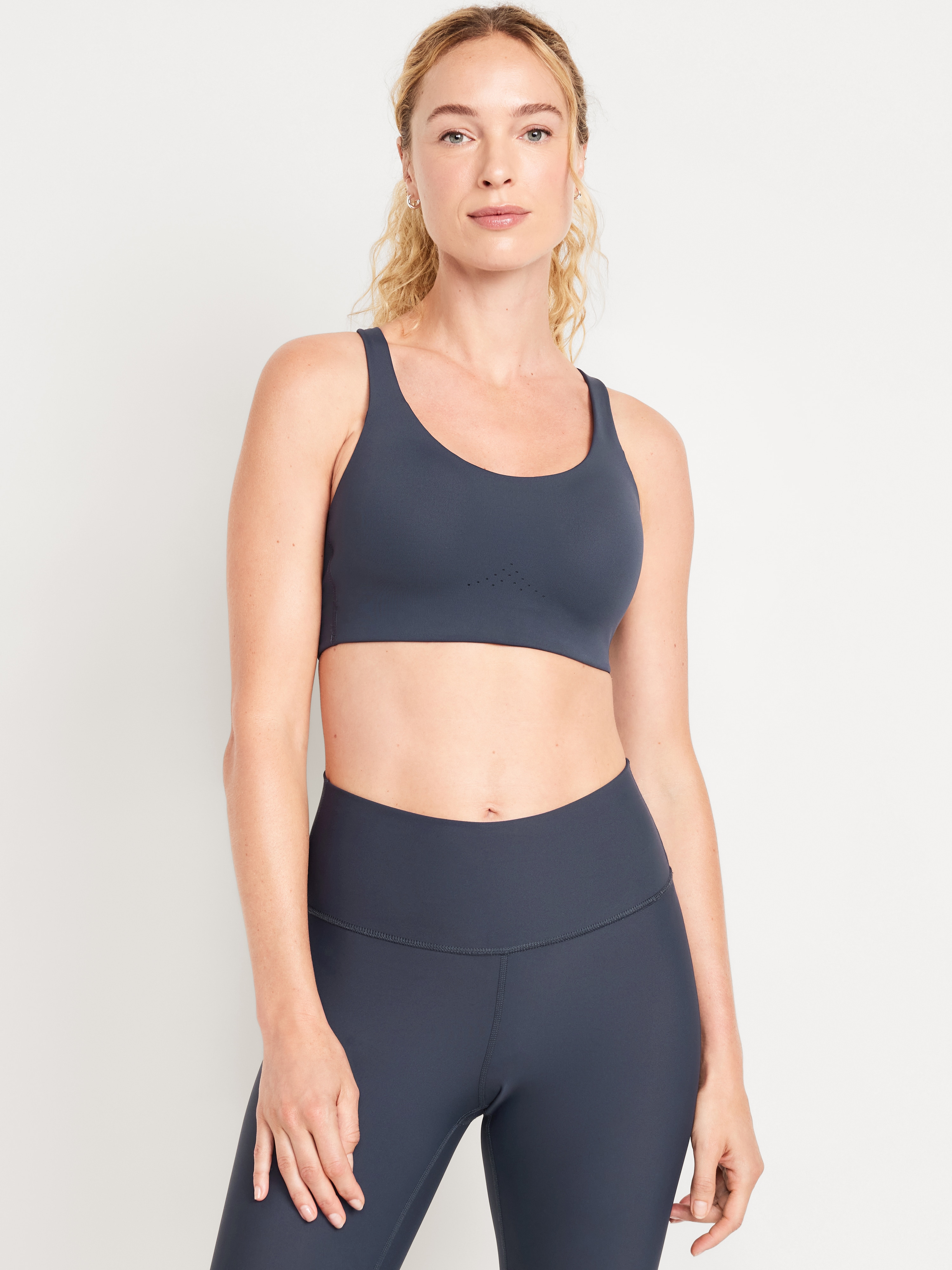 High Support PowerSoft Sports Bra - Dusk Navy - 1