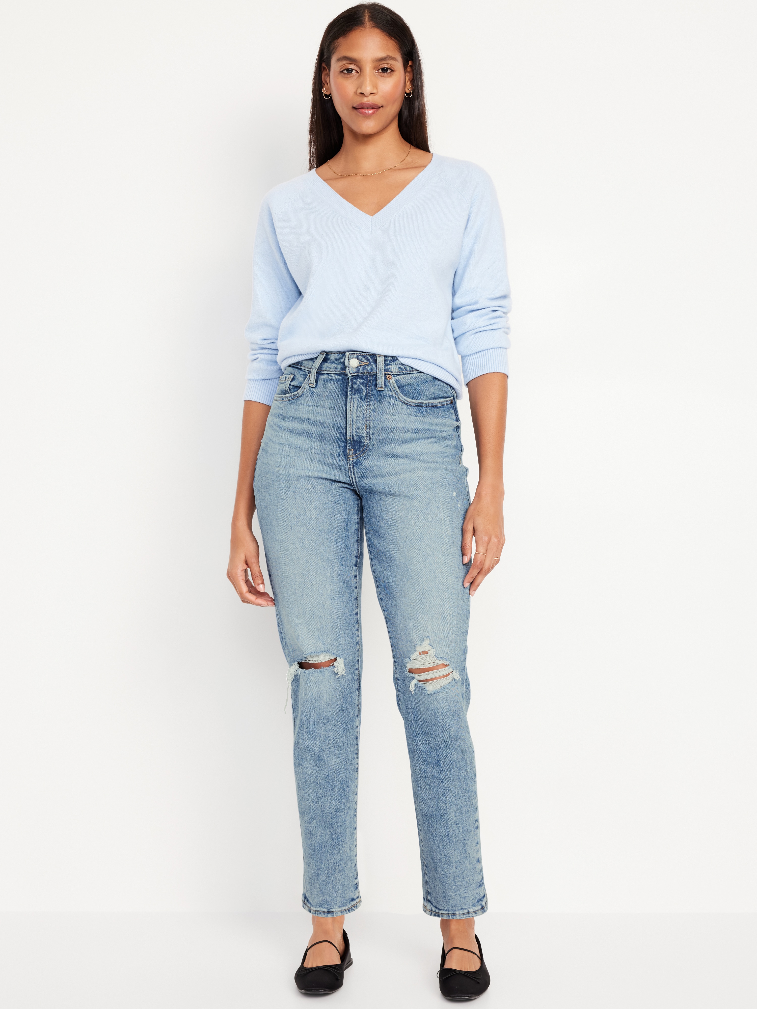 Curvy High-Waisted OG Straight Ankle Jeans - Cerys - 1