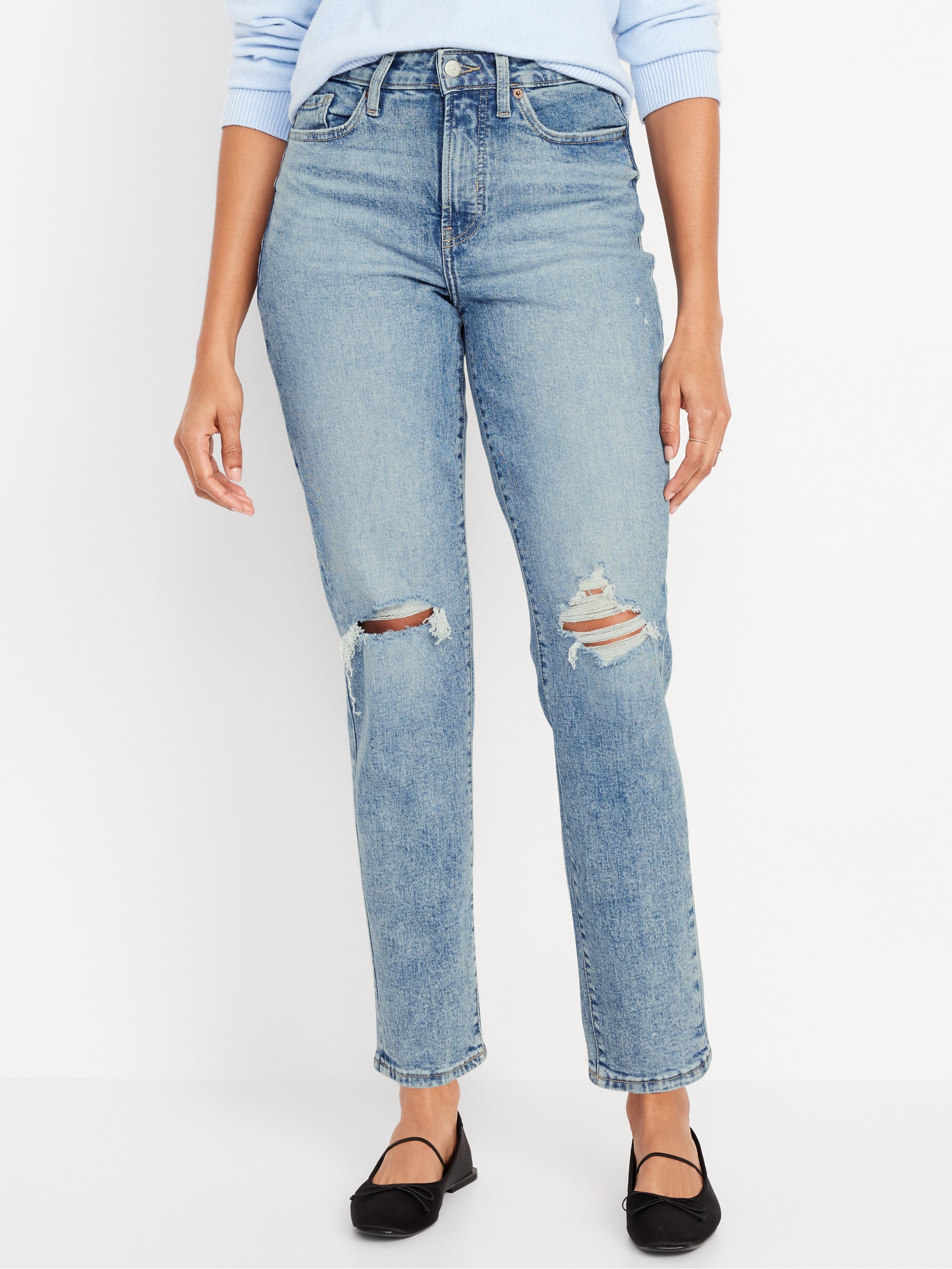 Curvy High-Waisted OG Straight Ankle Jeans - Cerys - 2