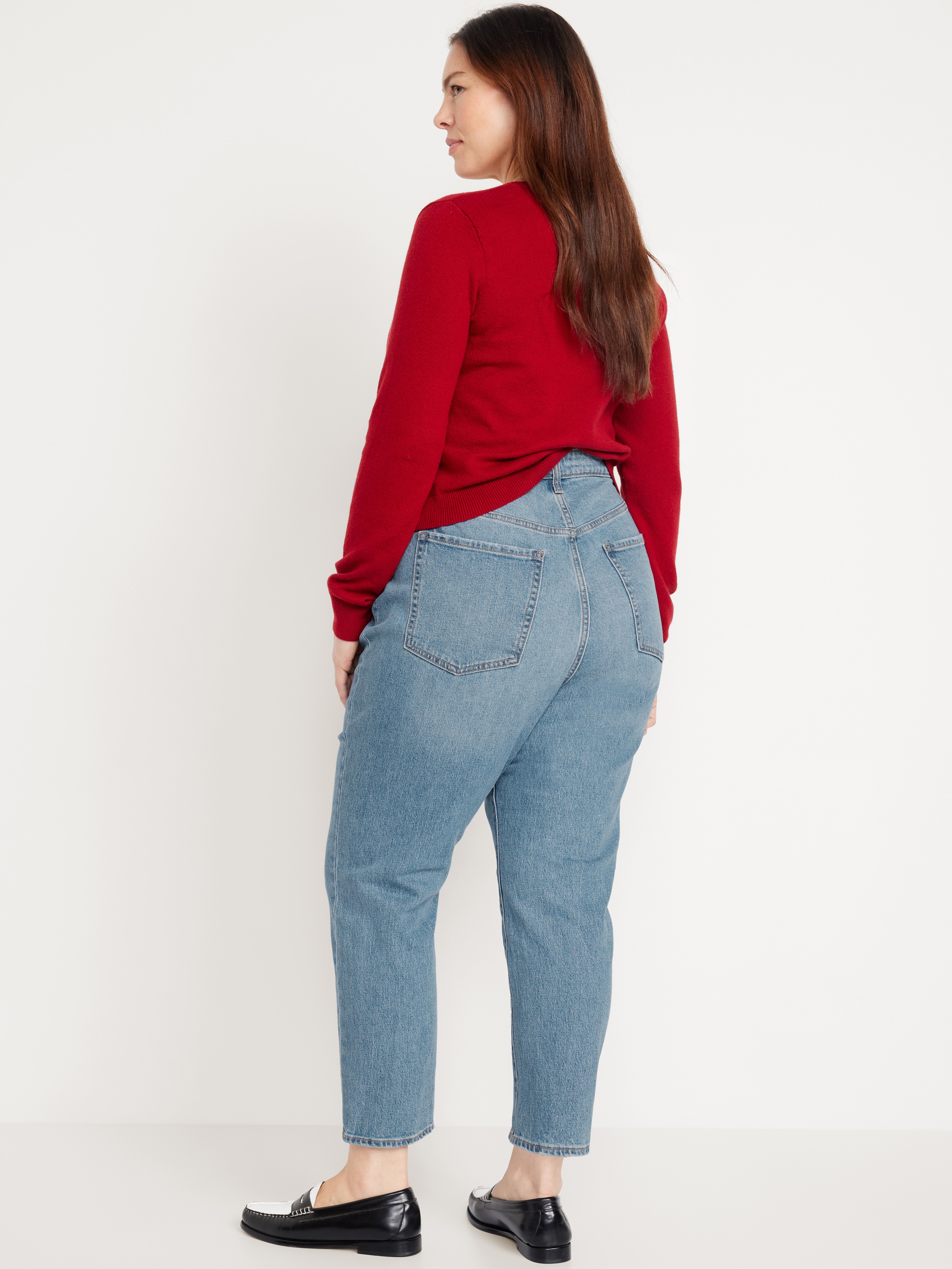 Curvy High-Waisted OG Straight Ankle Jeans - Faded Light Wash - 7