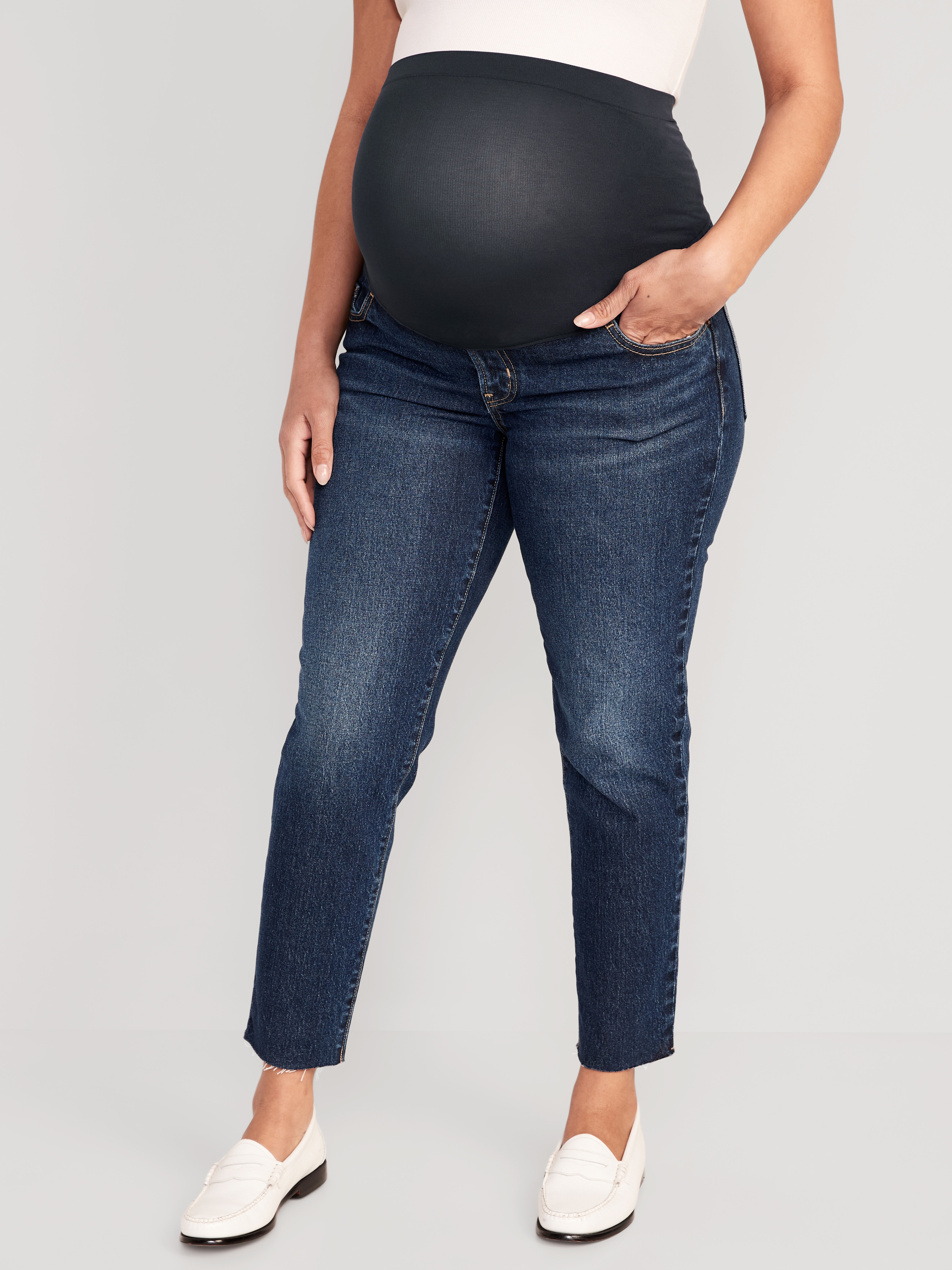 Maternity Full-Panel OG Straight Jeans - Twila - 3
