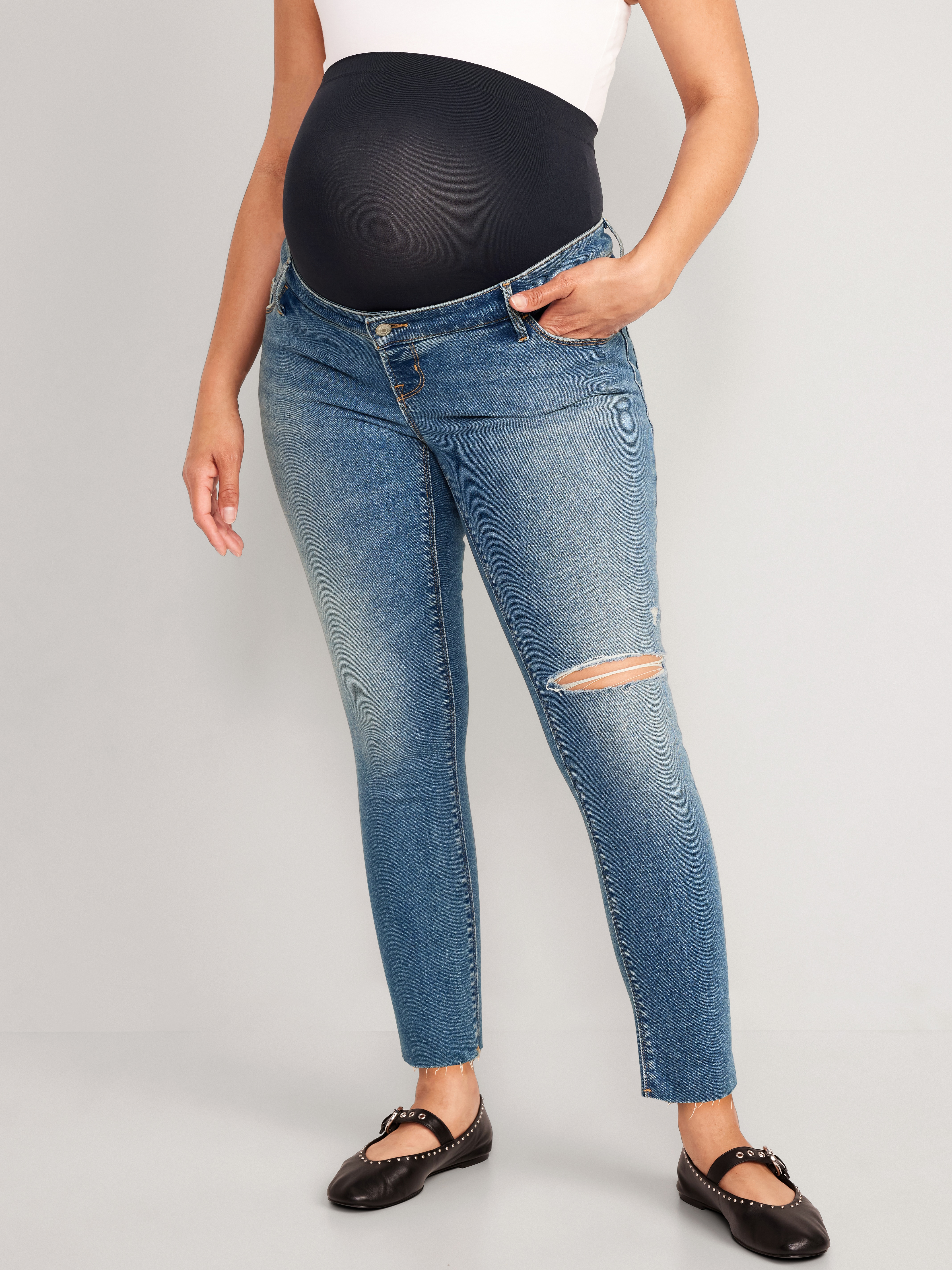 Maternity Full-Panel Rockstar Super Skinny Jeans - Marsha - 3