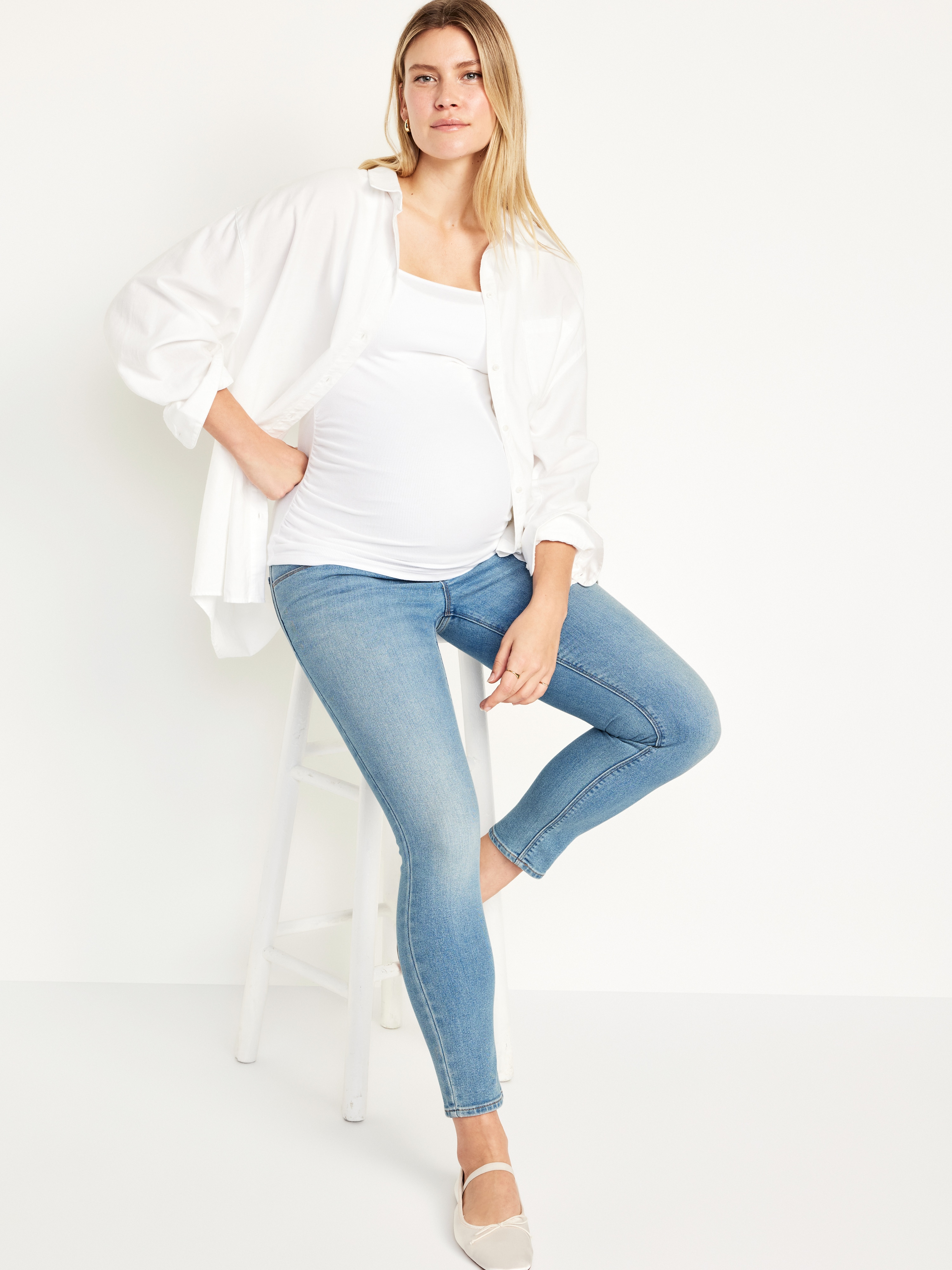 Maternity Full-Panel Skinny Jeans - San Catarina - 1