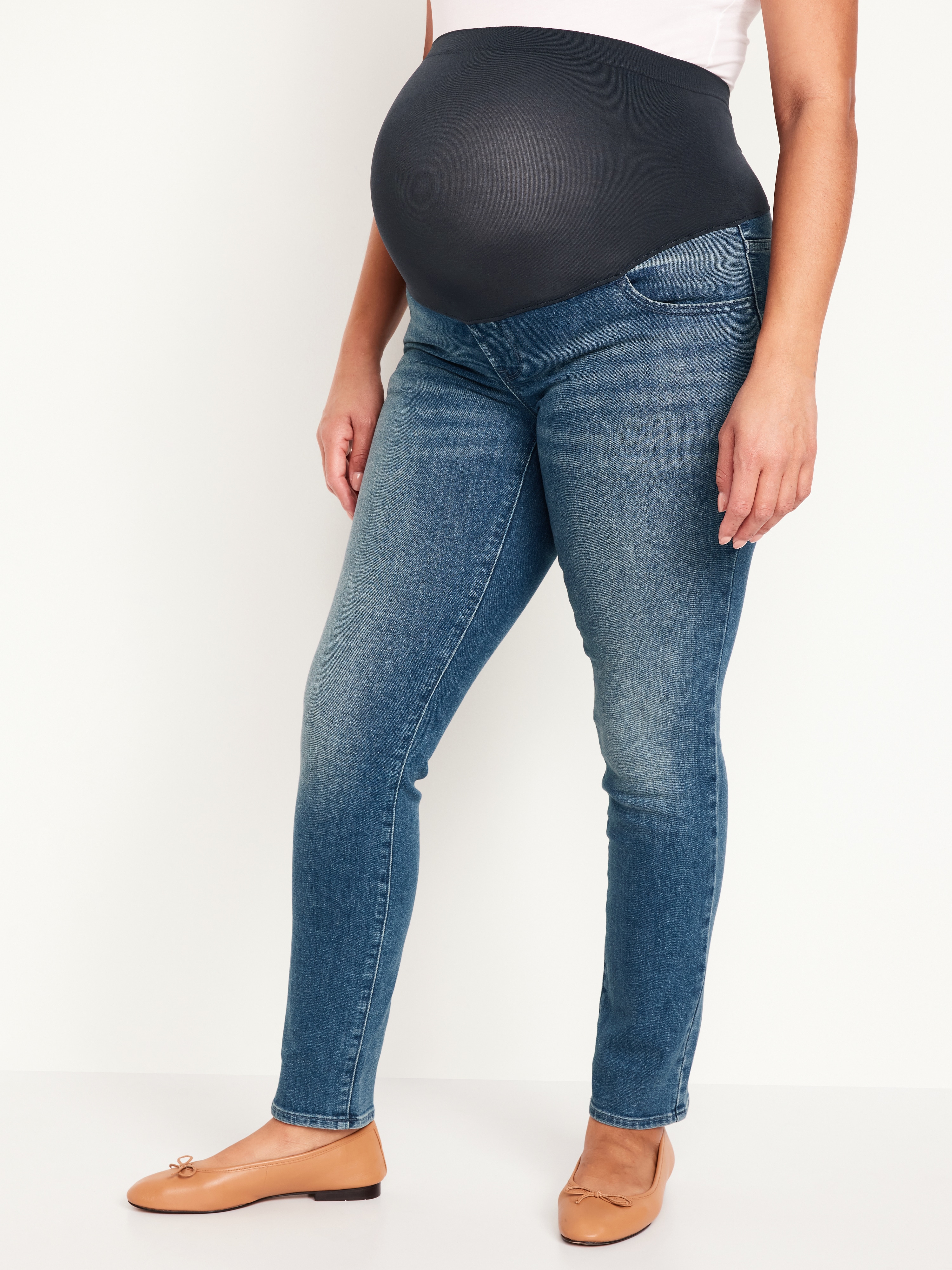 Maternity Full-Panel Wow Straight Jeans - Campeche - 3