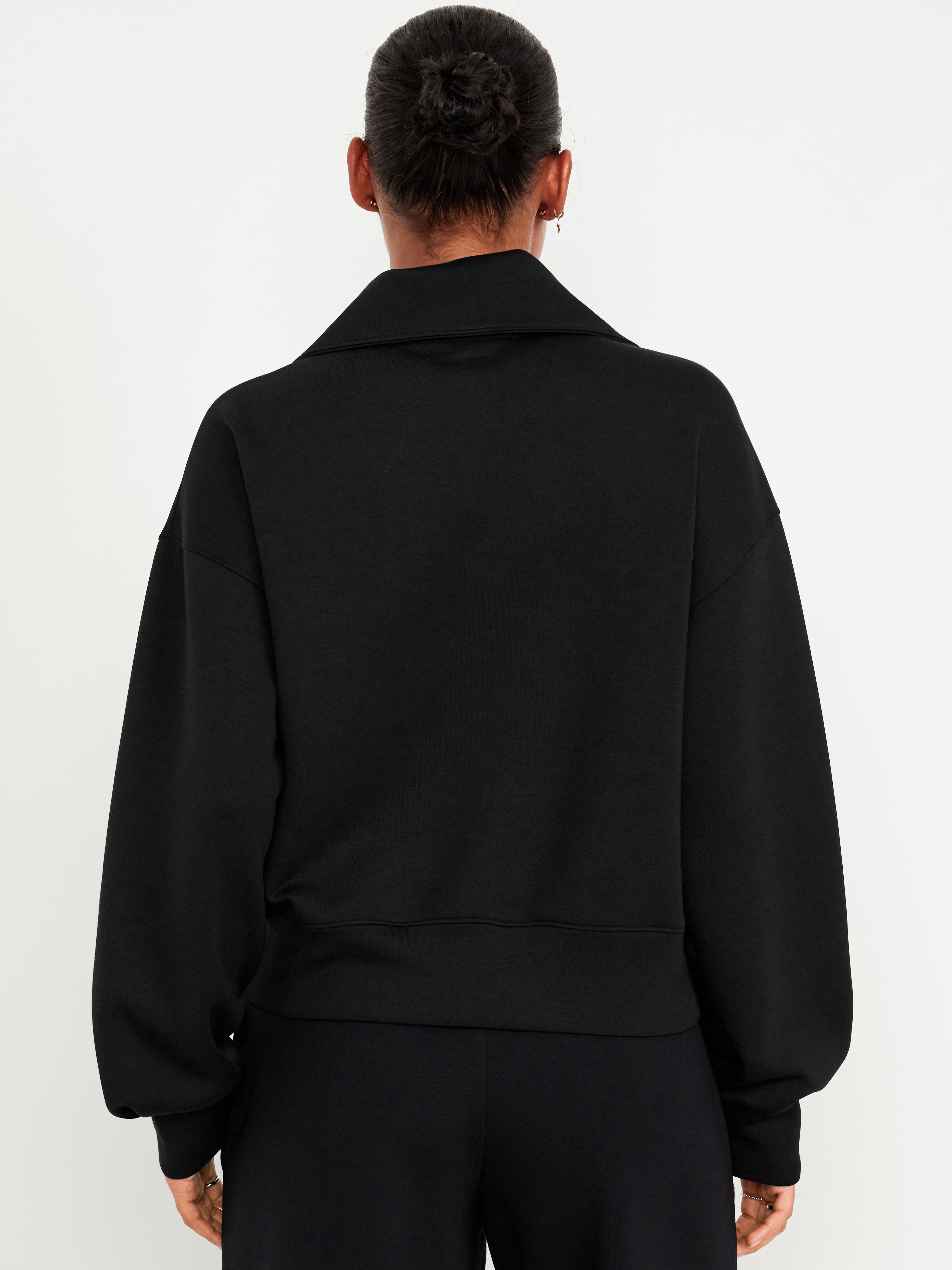 Bounce Fleece Half-Zip Pullover Sweatshirt - Black Jack - 2