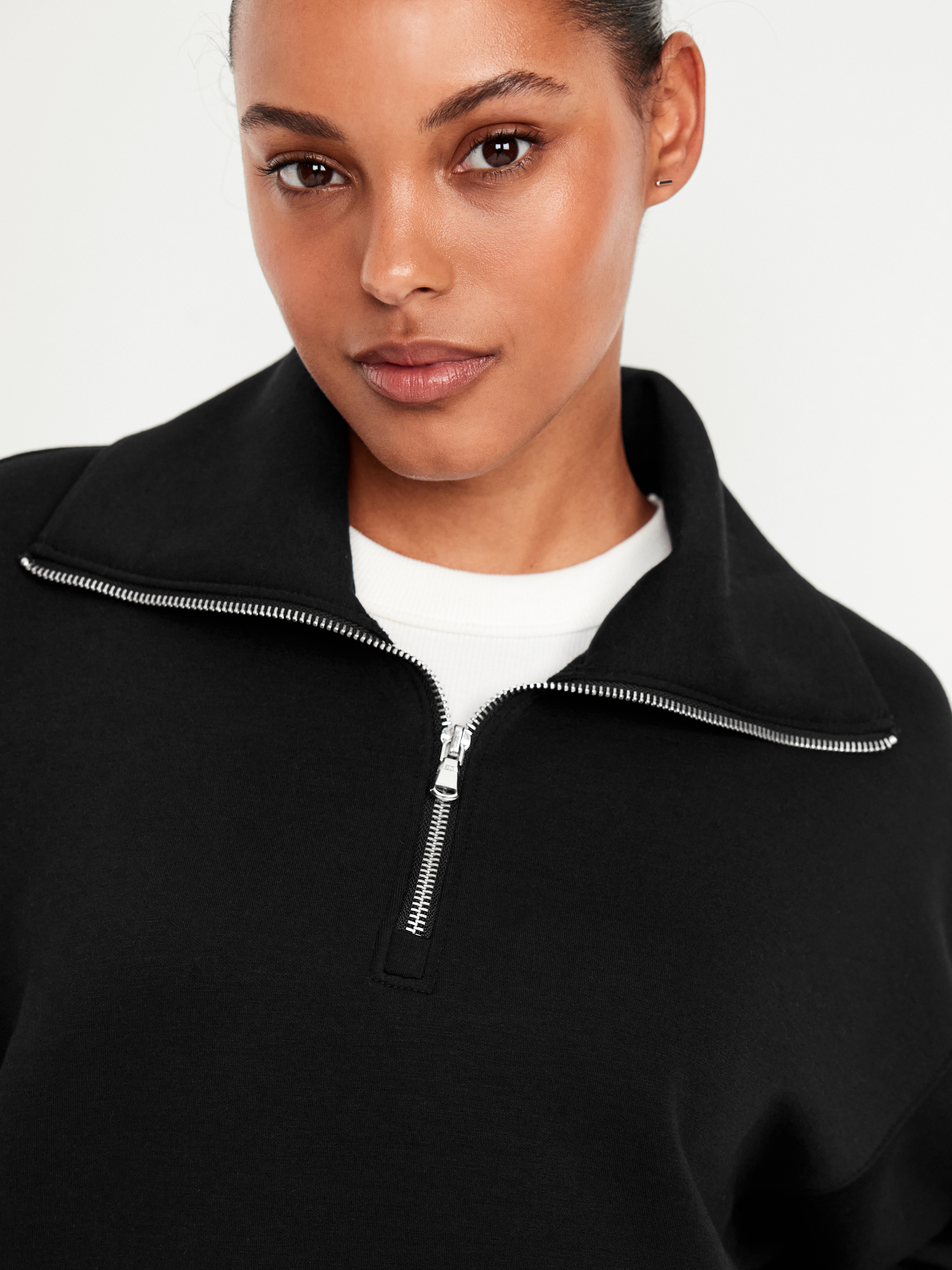 Bounce Fleece Half-Zip Pullover Sweatshirt - Black Jack - 4