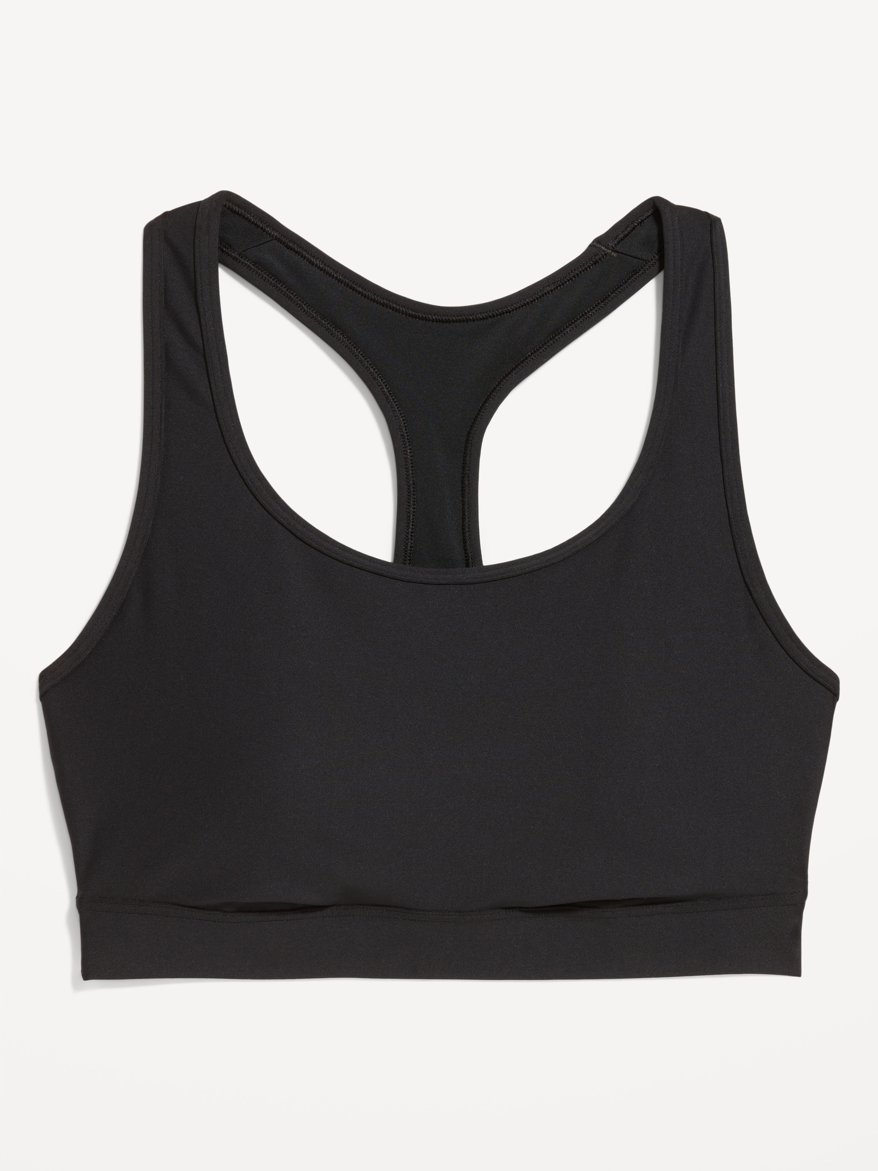 Medium Support PowerSoft Racerback Sports Bra - Black Jack - 4