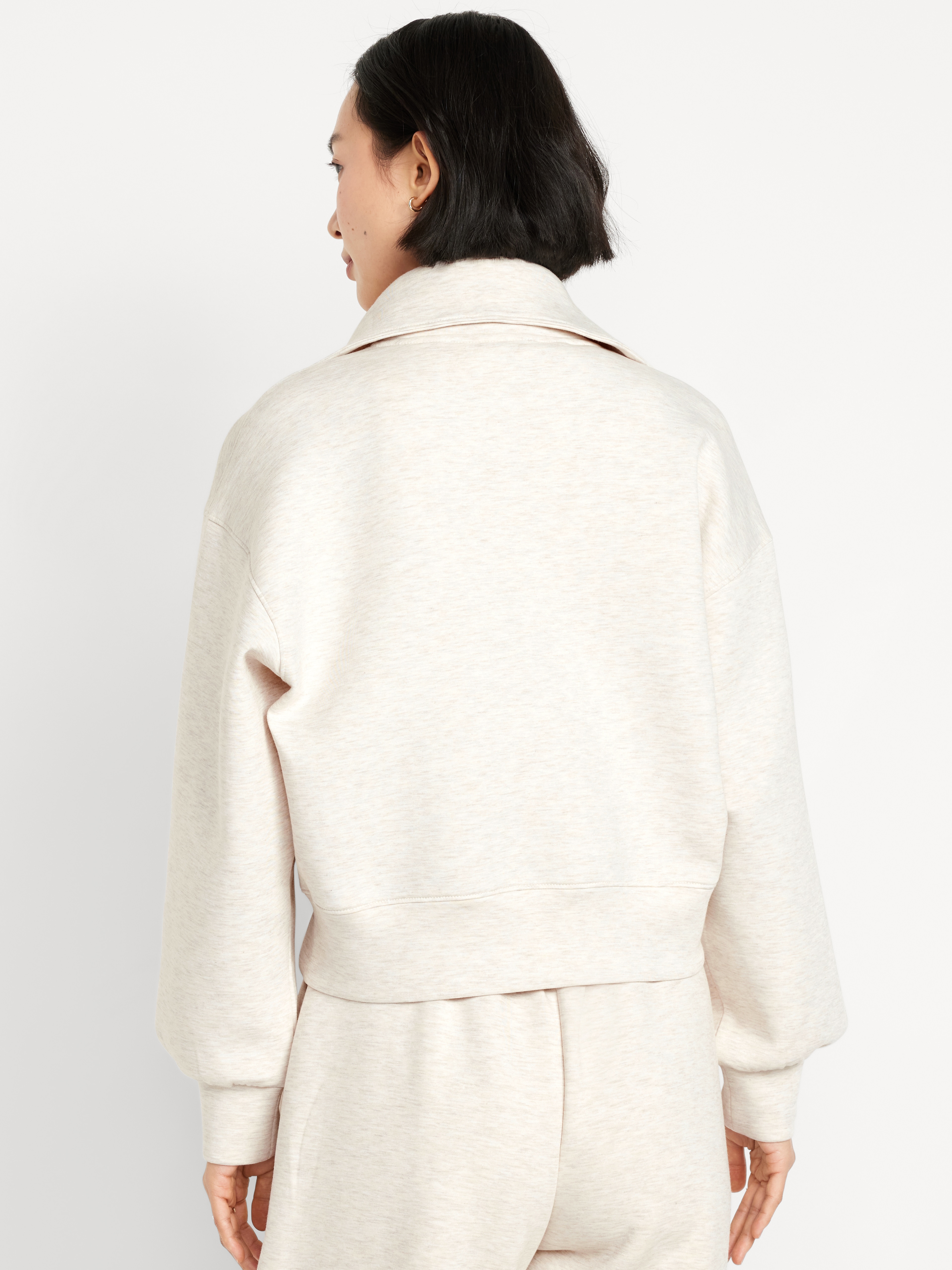 Bounce Fleece Half-Zip Pullover Sweatshirt - Oatmeal Heather - 2