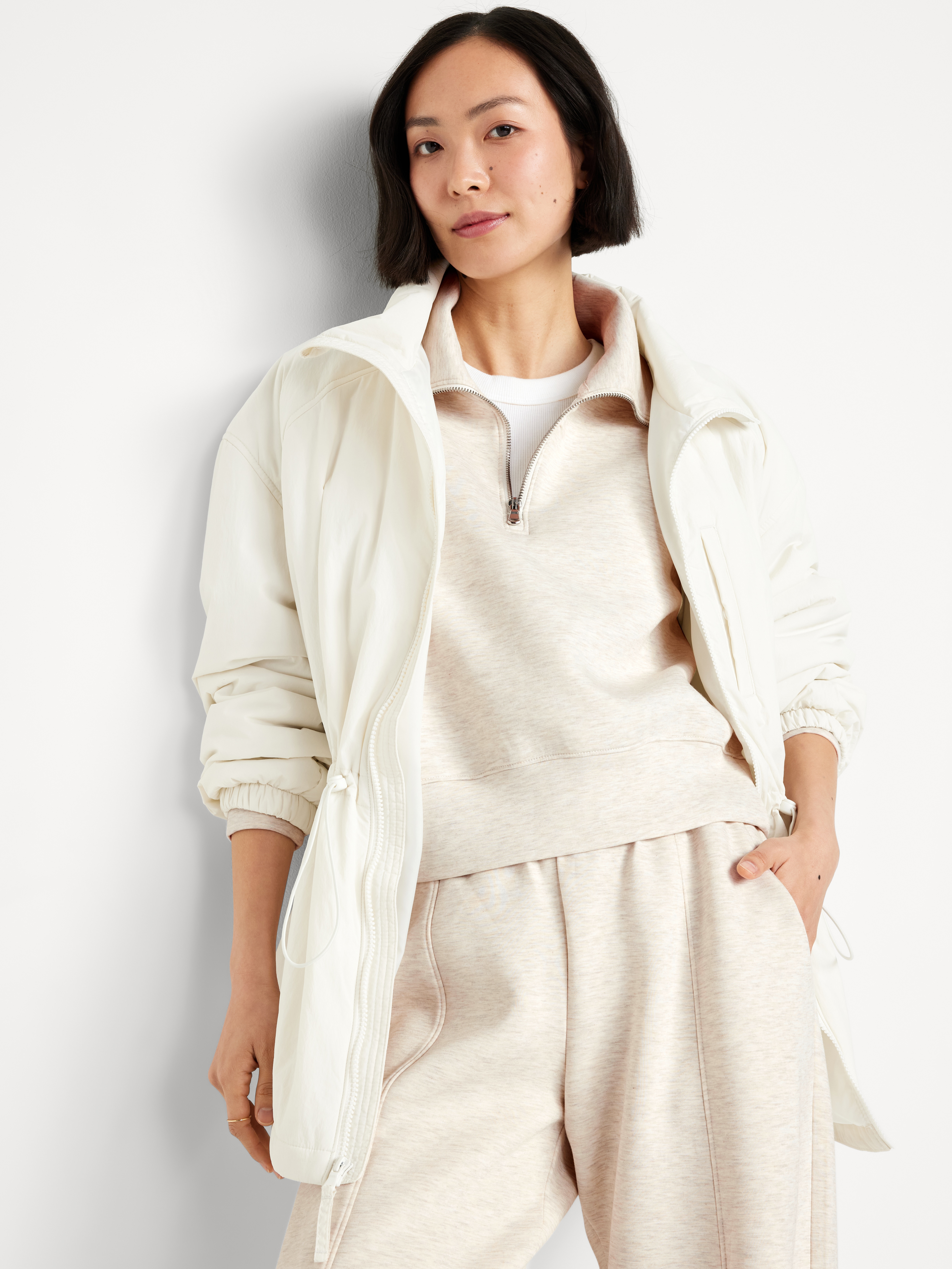 Bounce Fleece Half-Zip Pullover Sweatshirt - Oatmeal Heather - 3