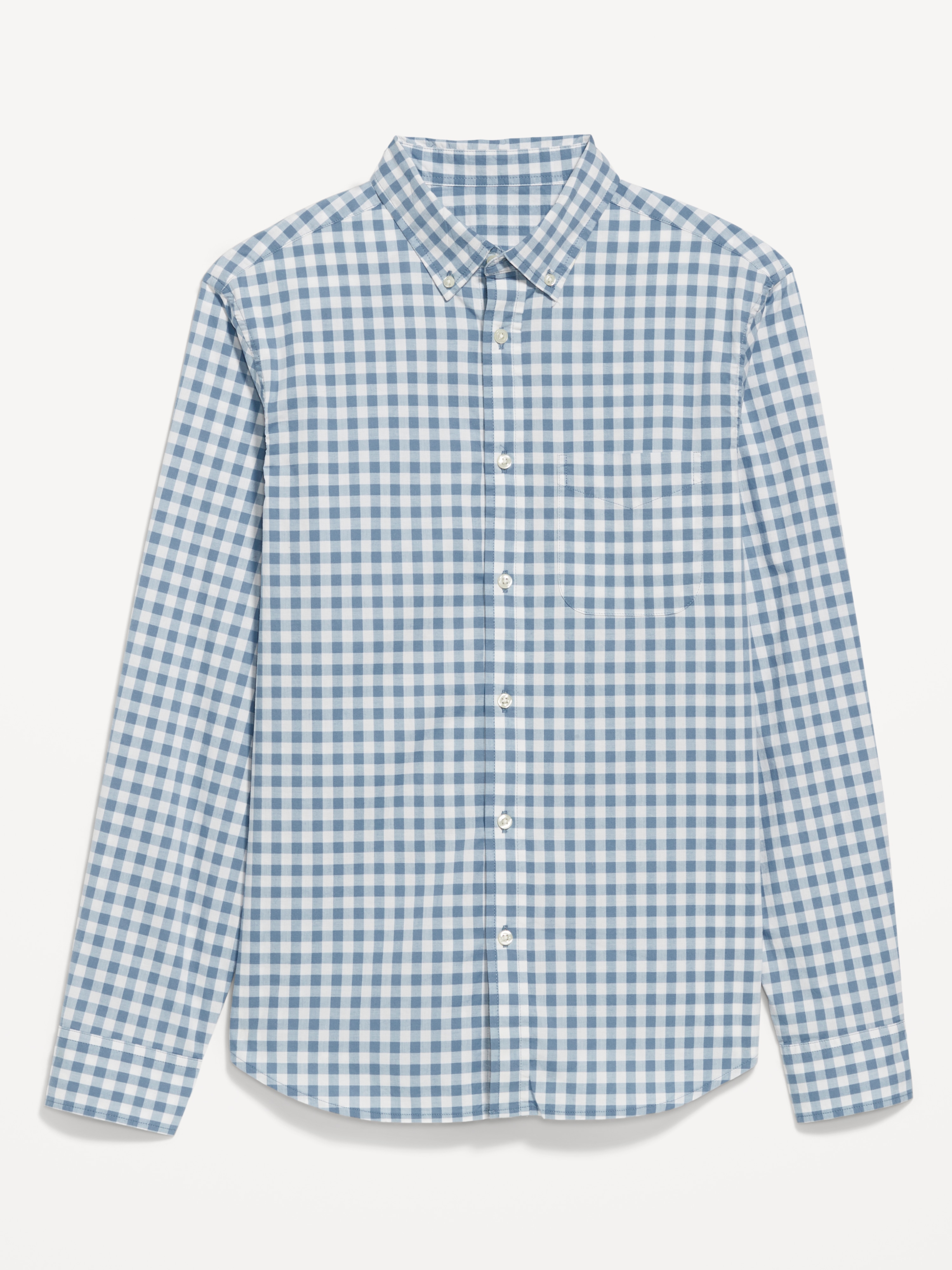 Classic Fit Everyday Oxford Shirt - Blue Gingham - 4