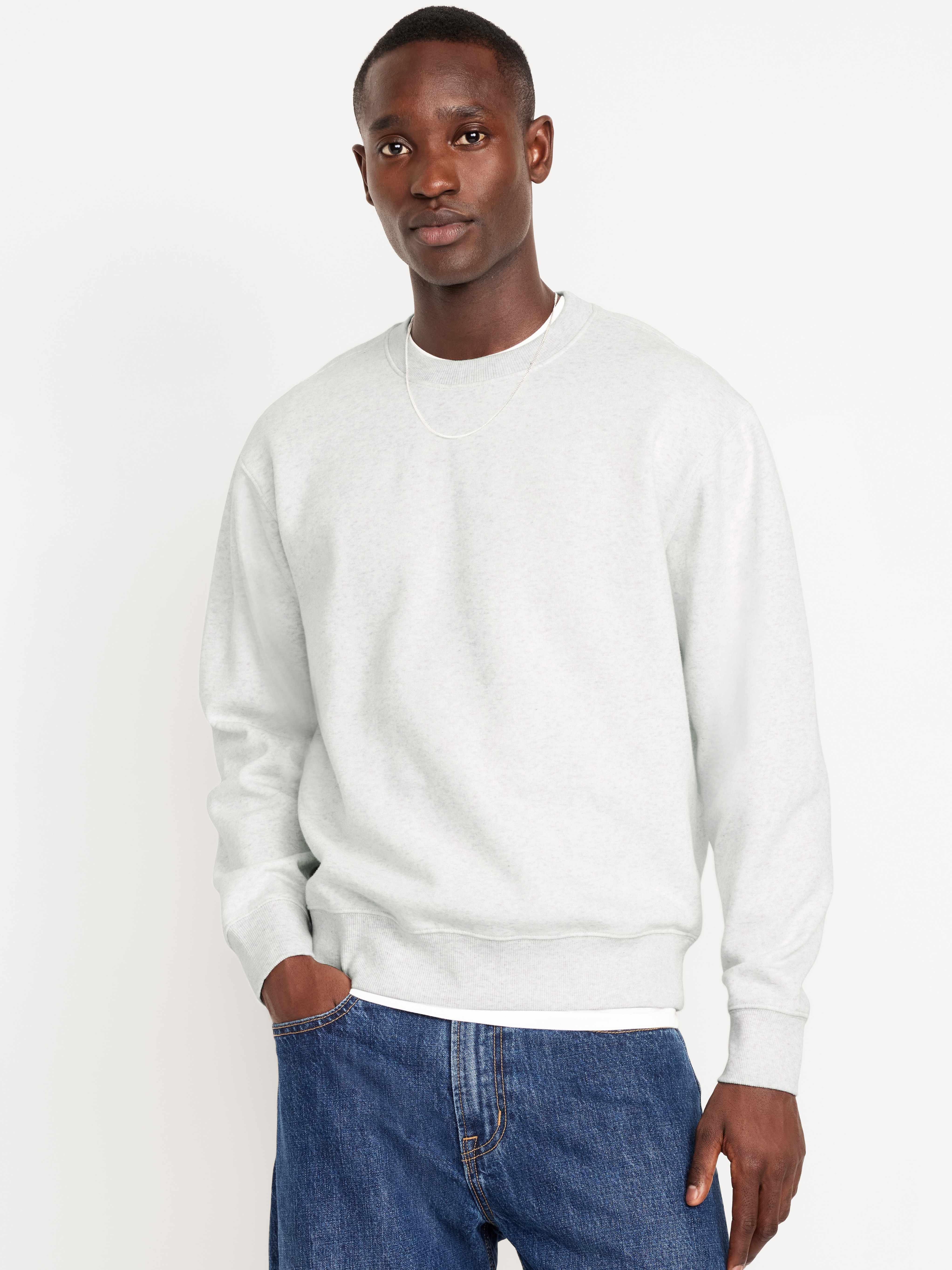 Graphic Rotation Sweatshirt - Antique White Heather - 1