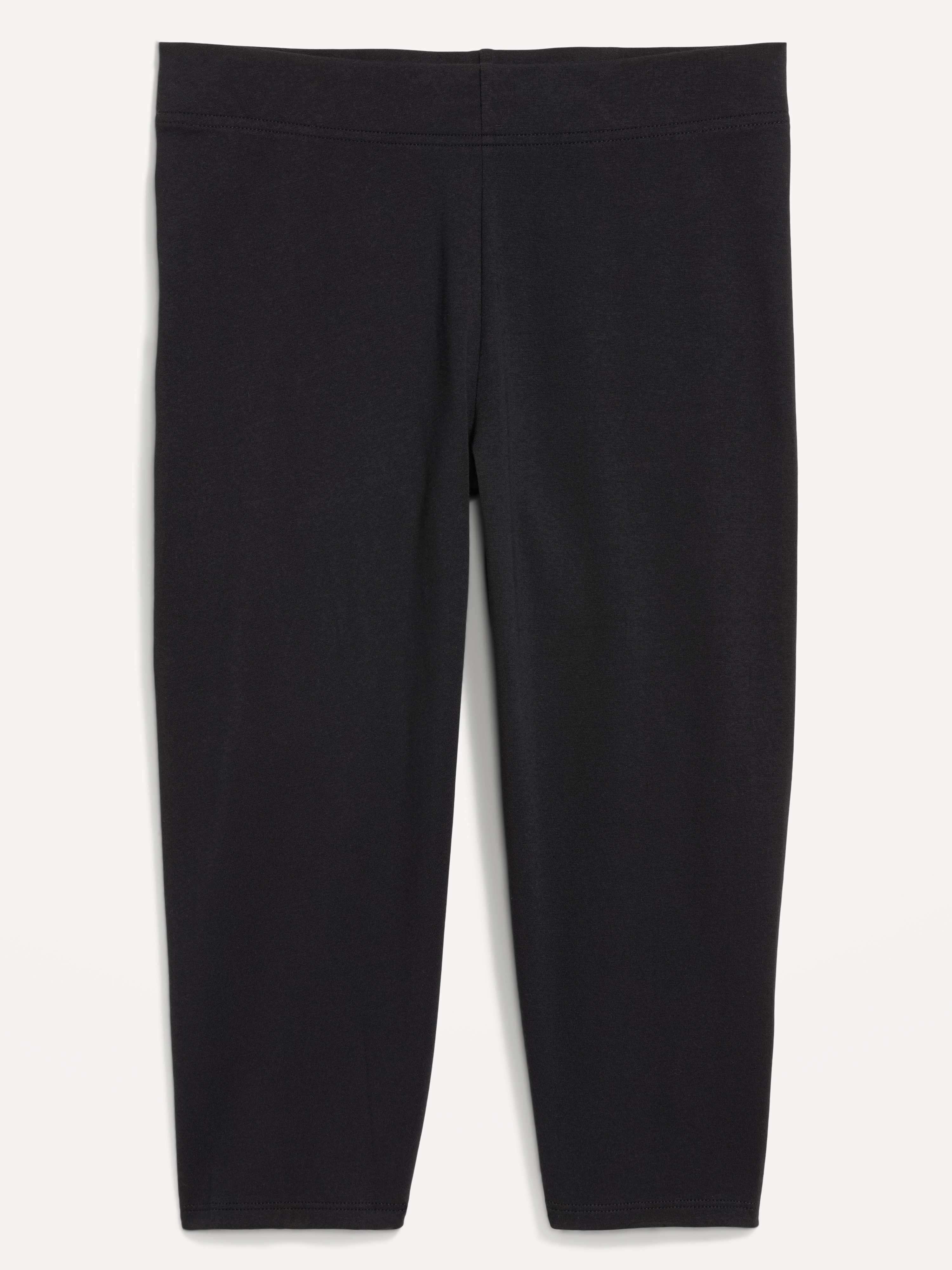 High-Waisted Fashion Layering Capri Legging - Black Jack - 3