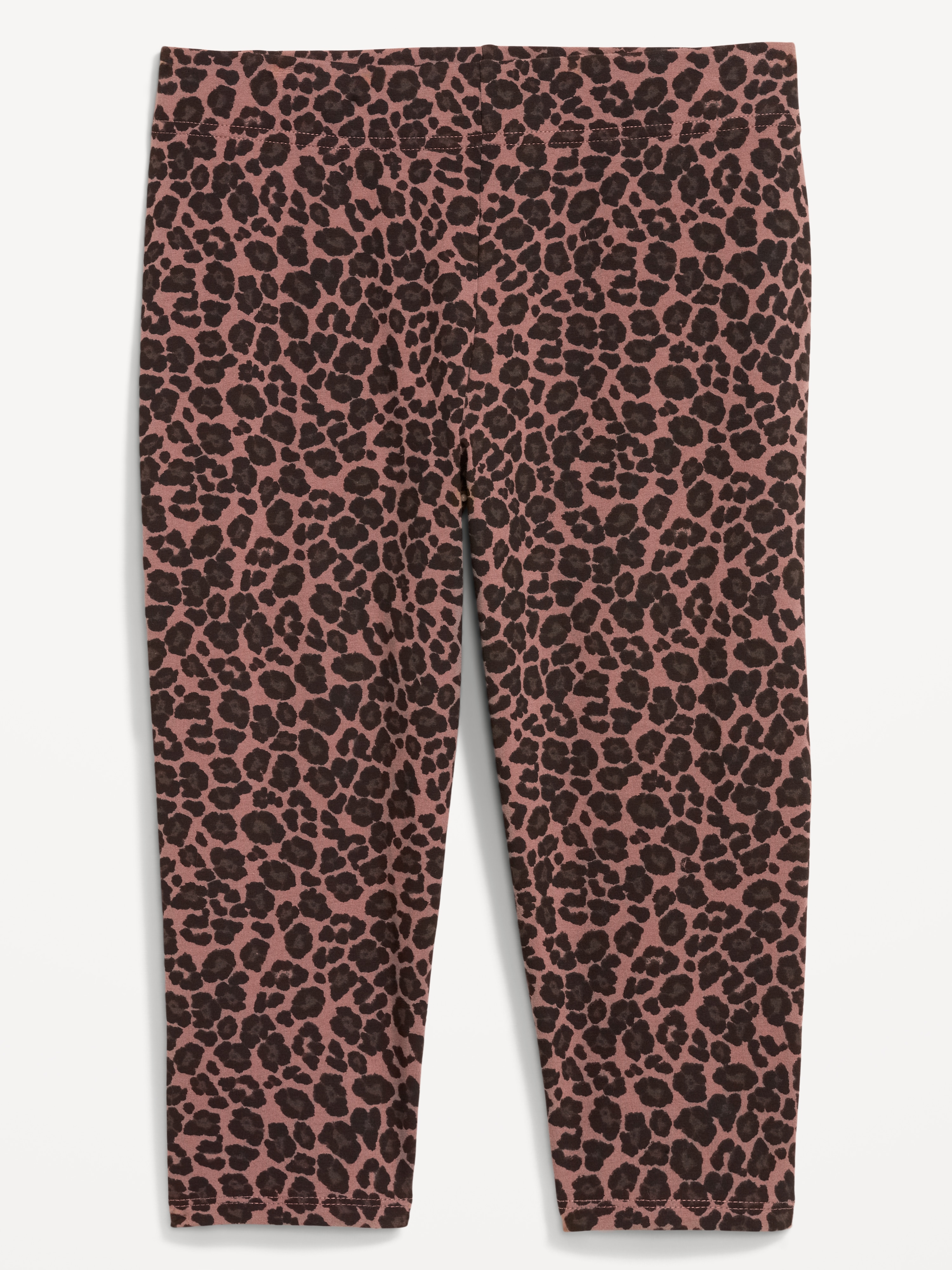 High-Waisted Fashion Layering Capri Legging - Cheetah - 3
