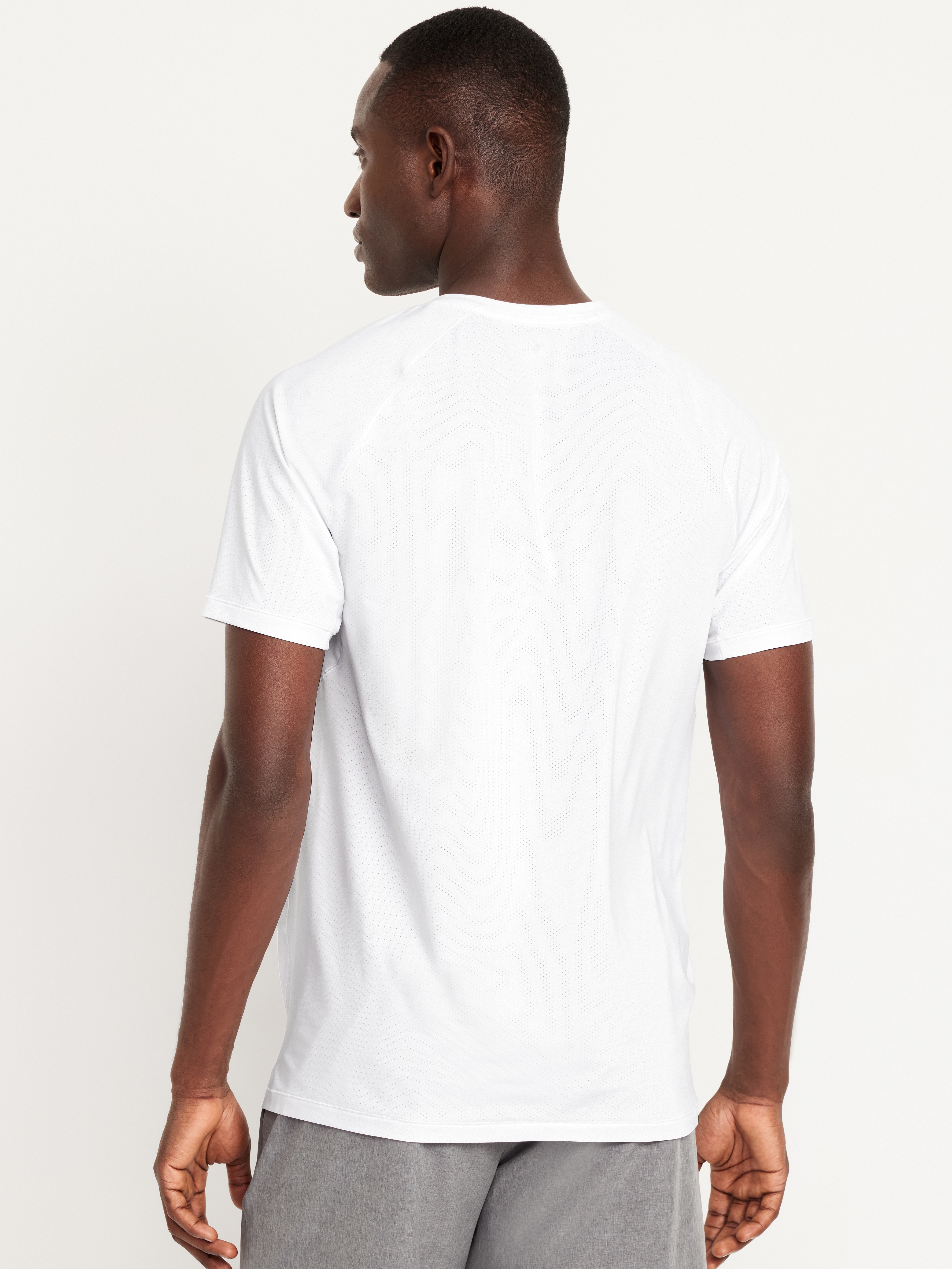 Slim Fit Performance Vent T-Shirt - White Lilies - 2