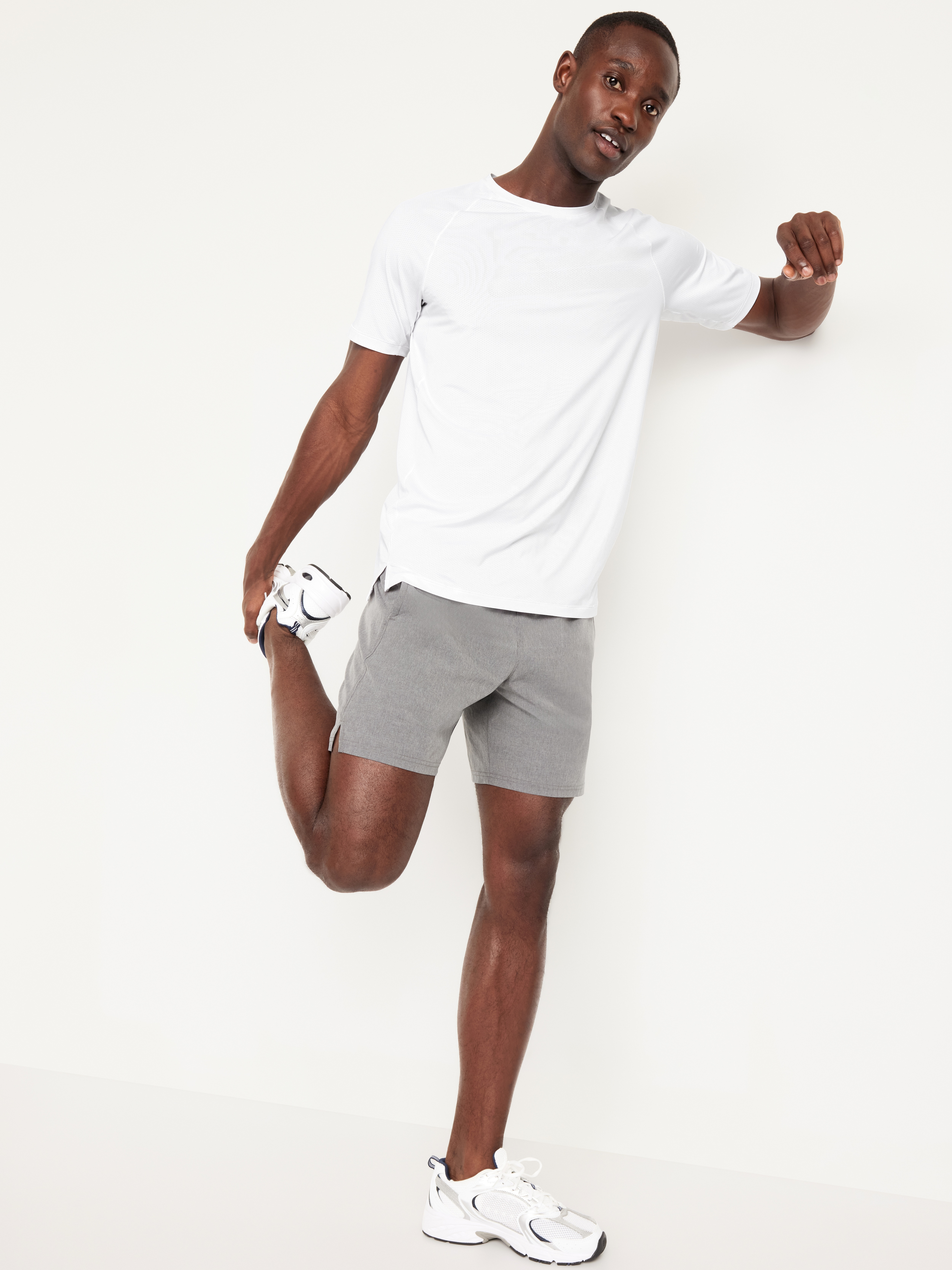 Slim Fit Performance Vent T-Shirt - White Lilies - 3