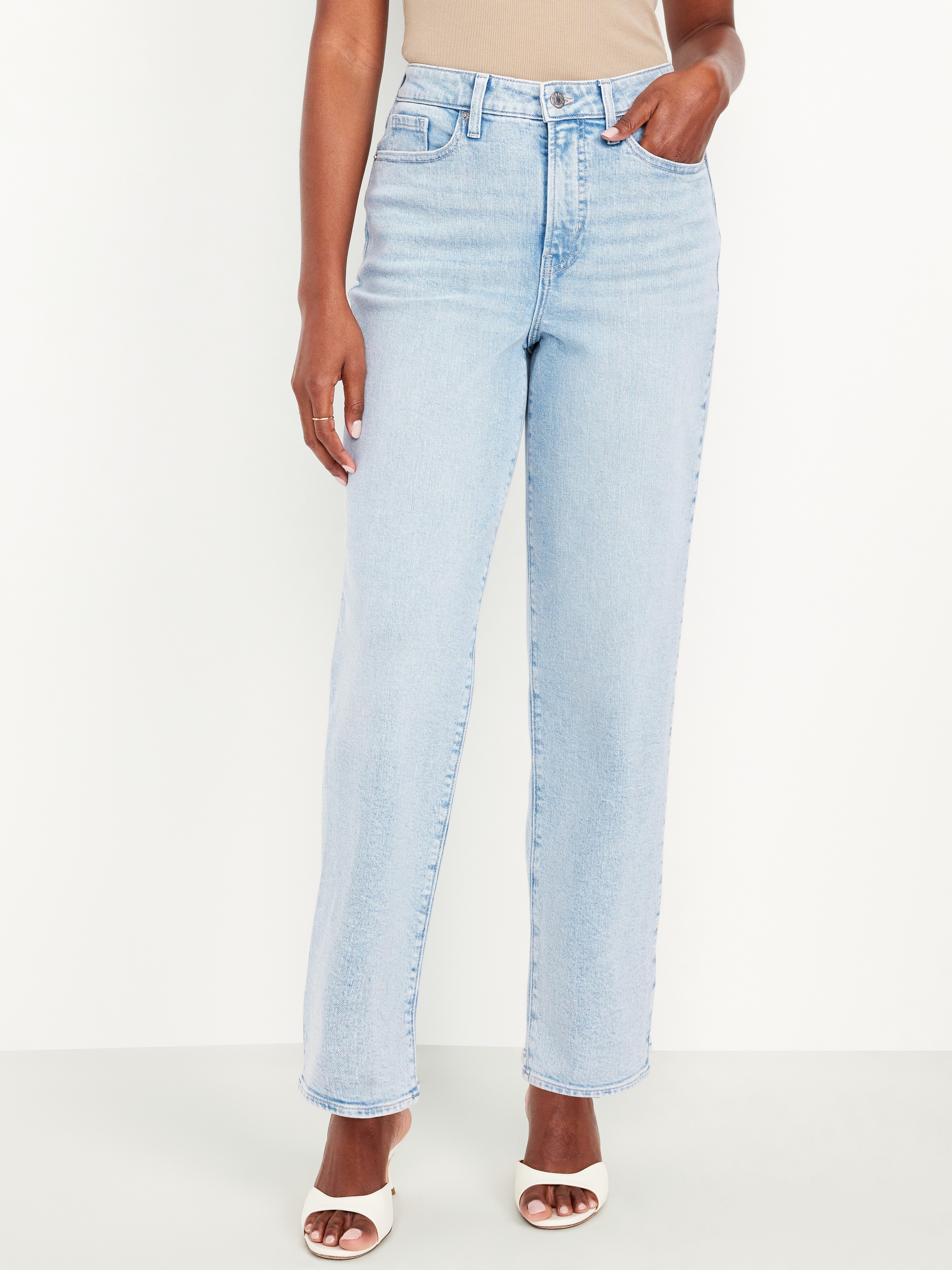 Curvy High-Waisted OG Loose Jeans - Light Dip - 2