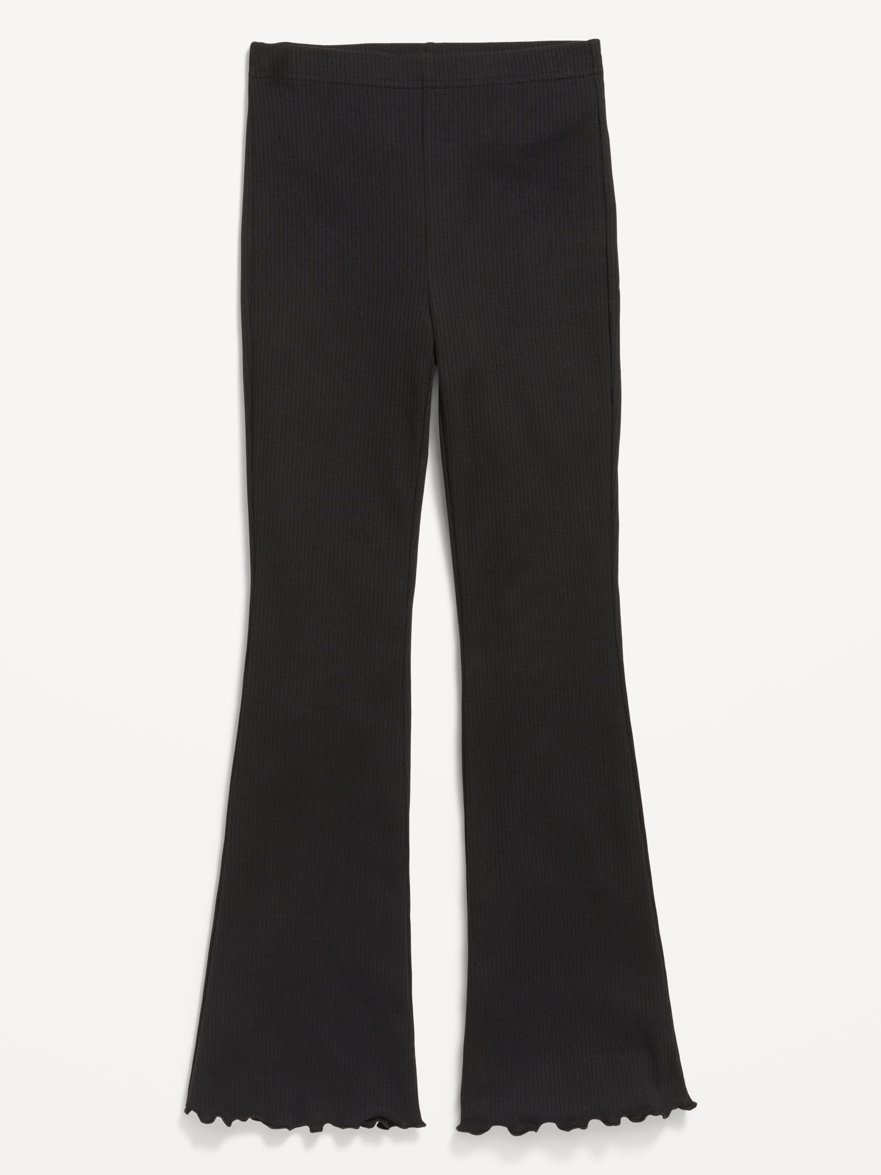 Full-Length Flared Leggings for Girls - Black Jack - 1