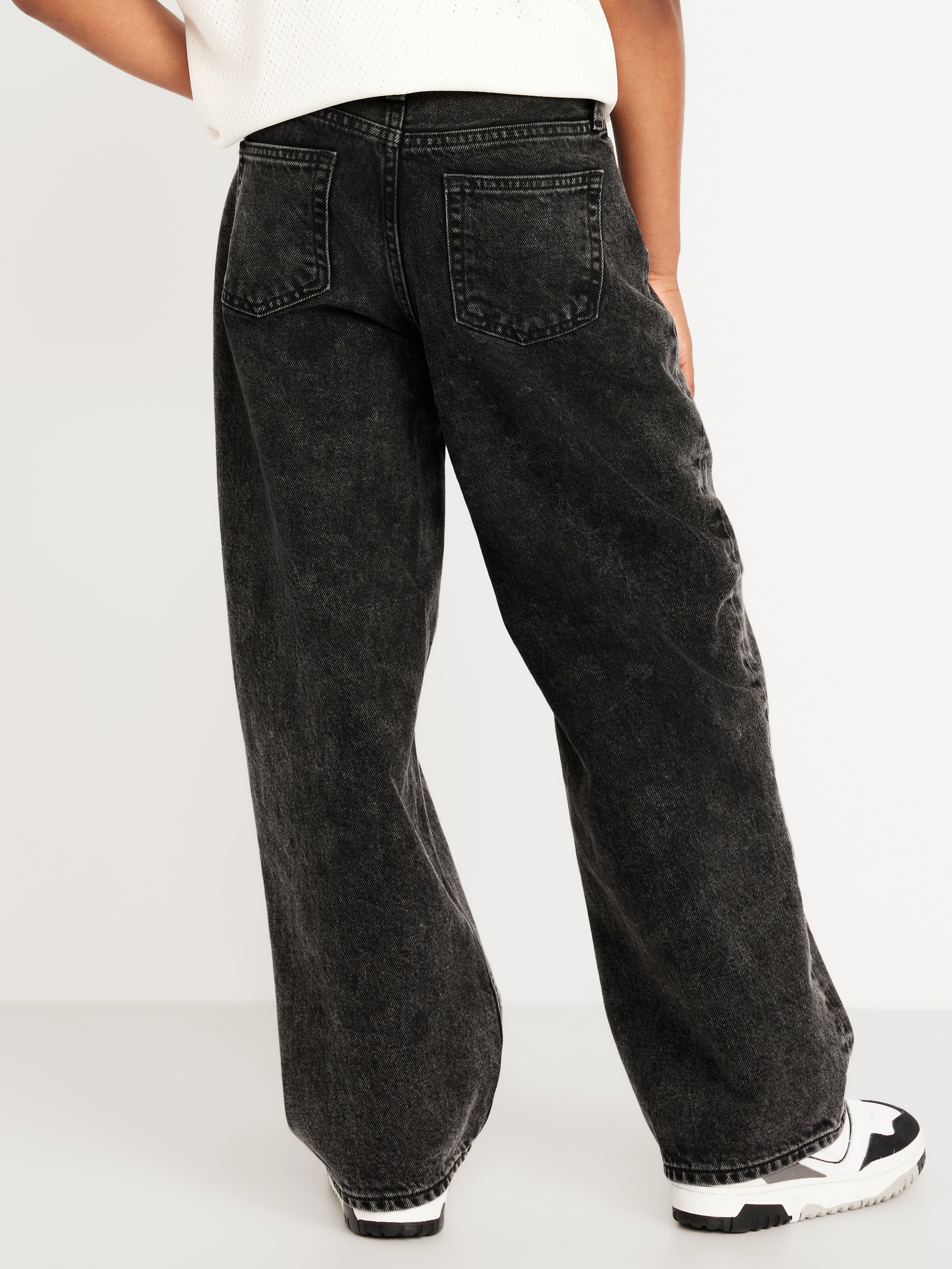 Super Baggy Jeans for Boys - Black Wash - 2