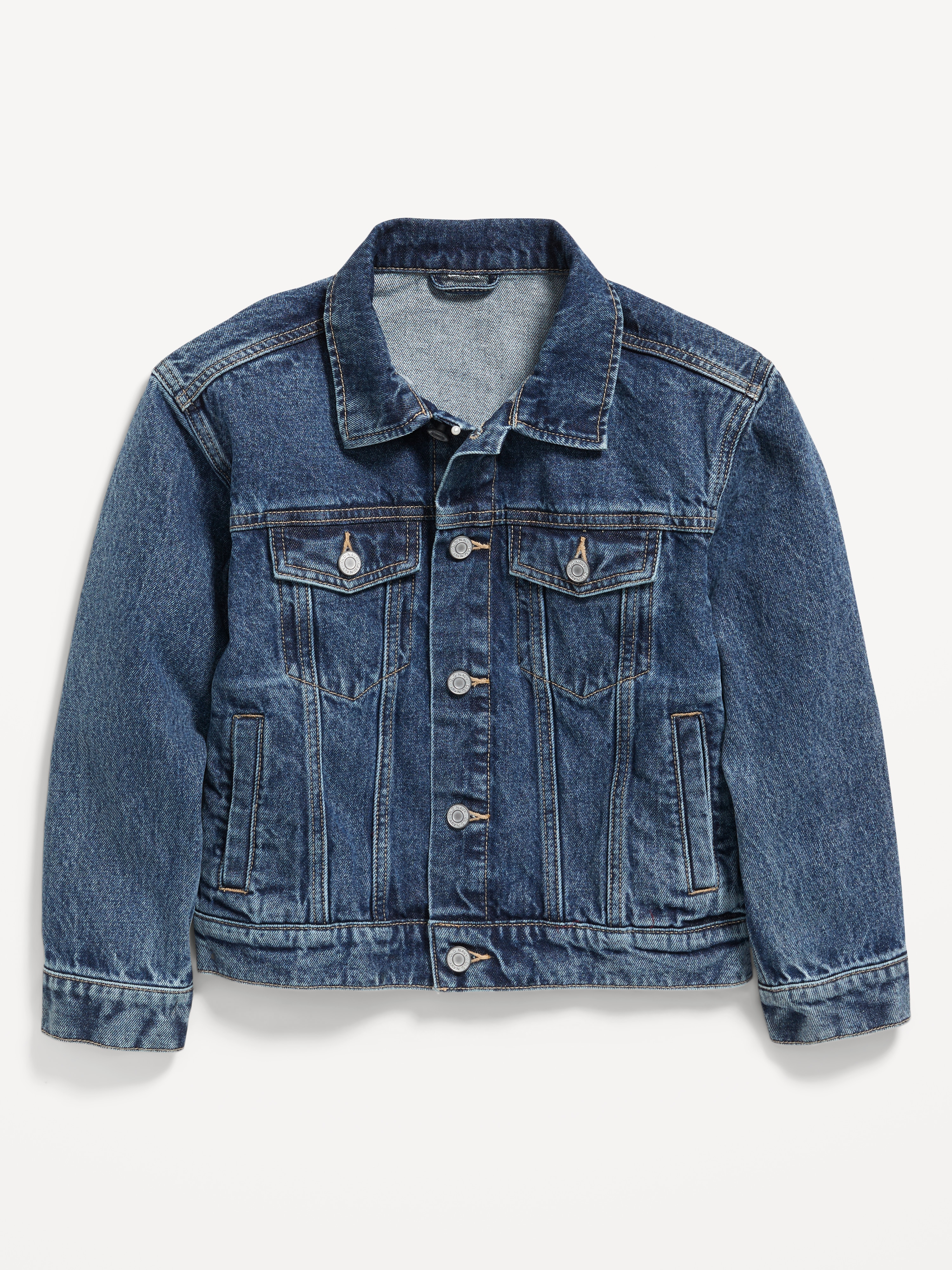 Non-Stretch Jean Trucker Jacket for Boys - Medium Wash - 2