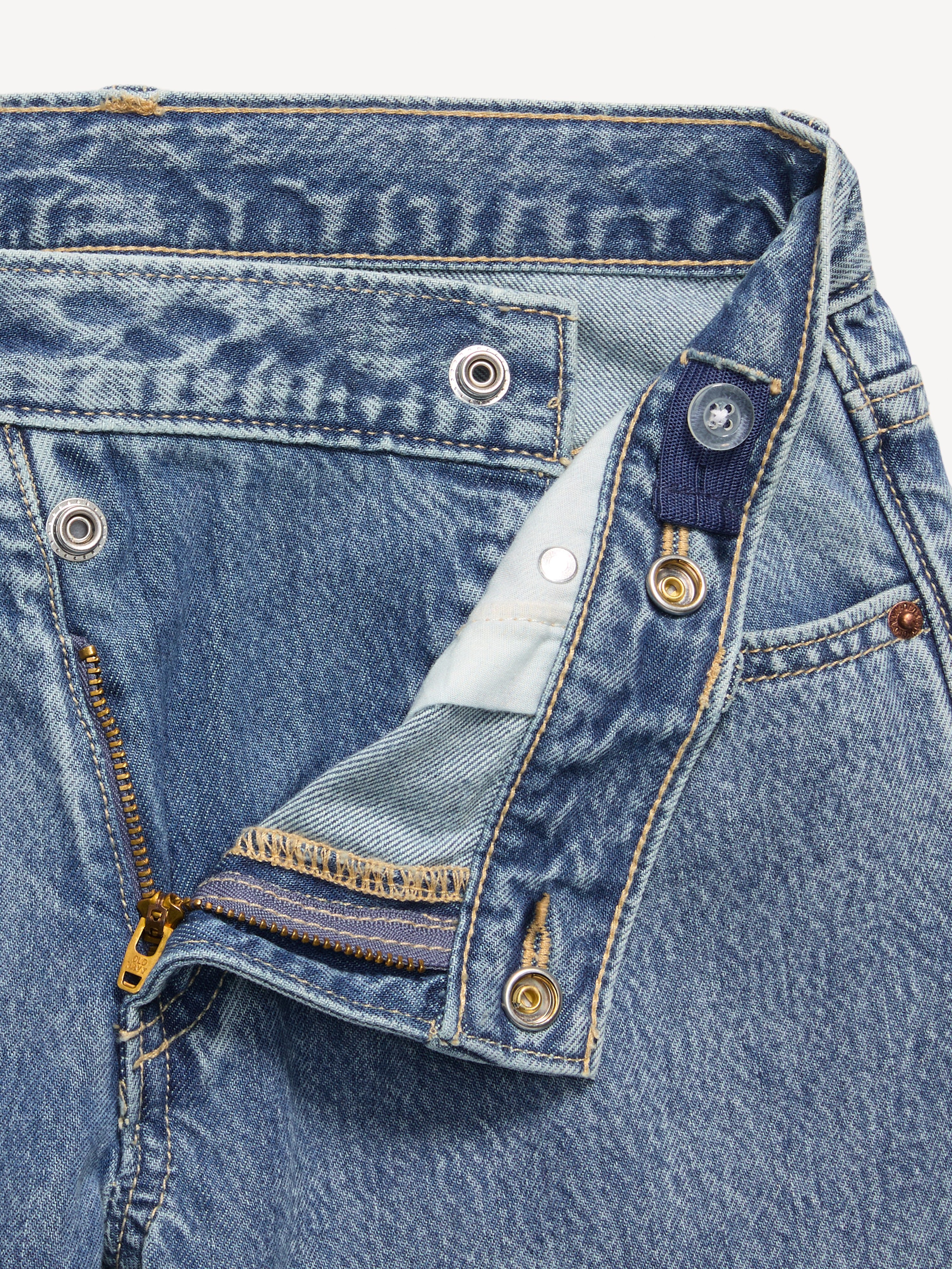 Super Baggy Wide-Leg Embroidered Jeans for Girls - Denim Star - 5