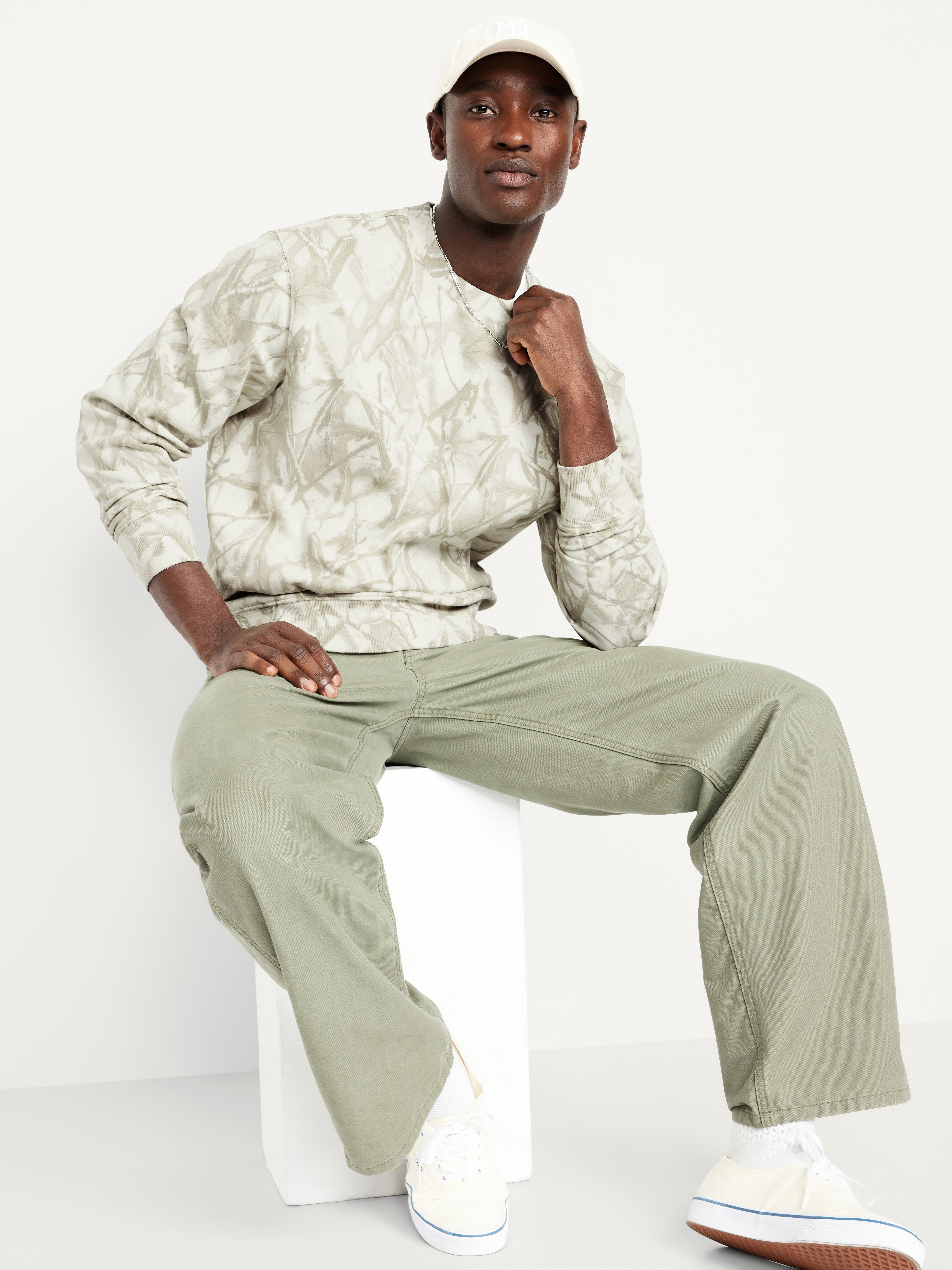Graphic Rotation Sweatshirt - White Trees - 3
