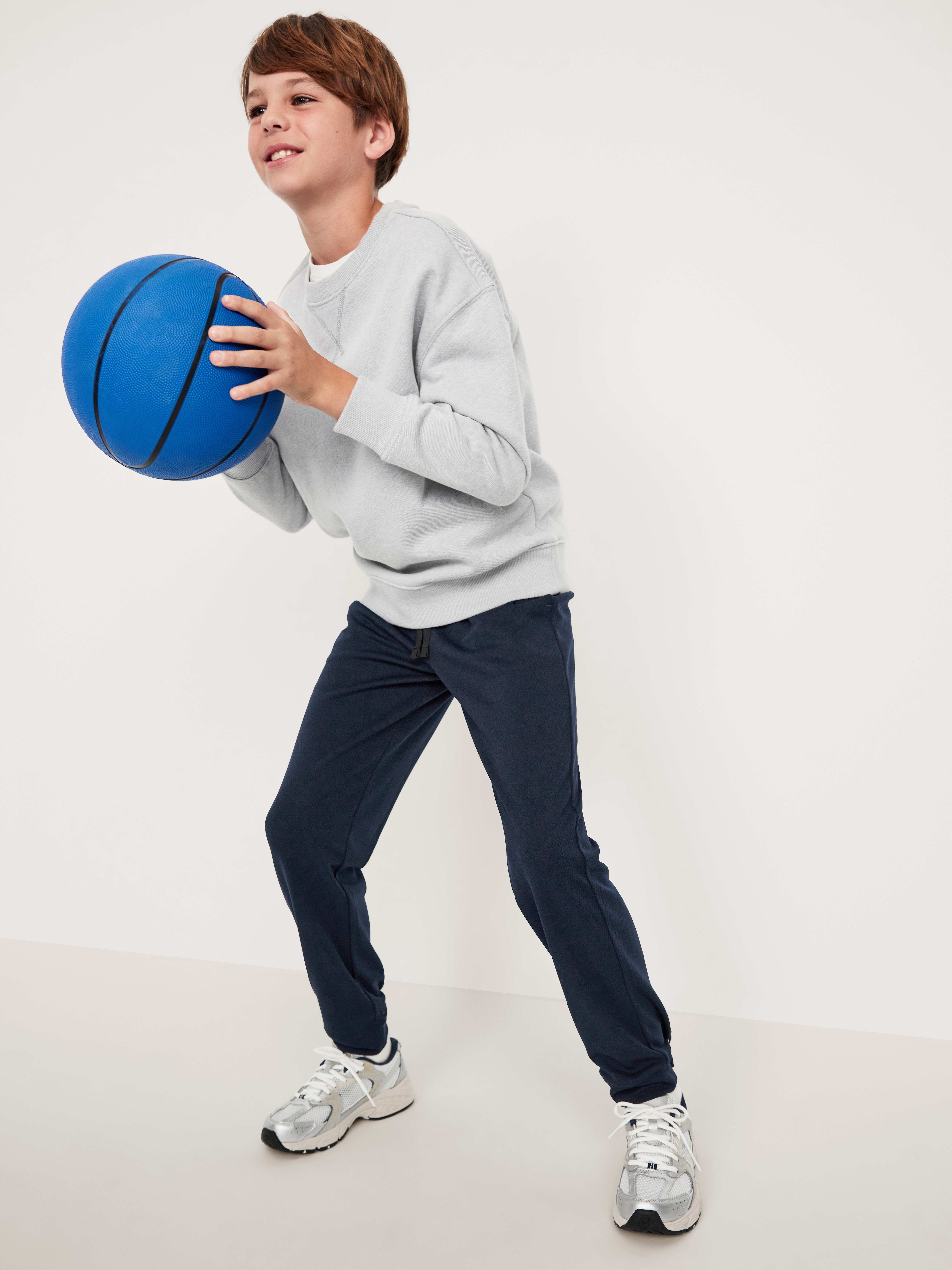 Mesh Jogger Sweatpants for Boys - In the Navy - 1