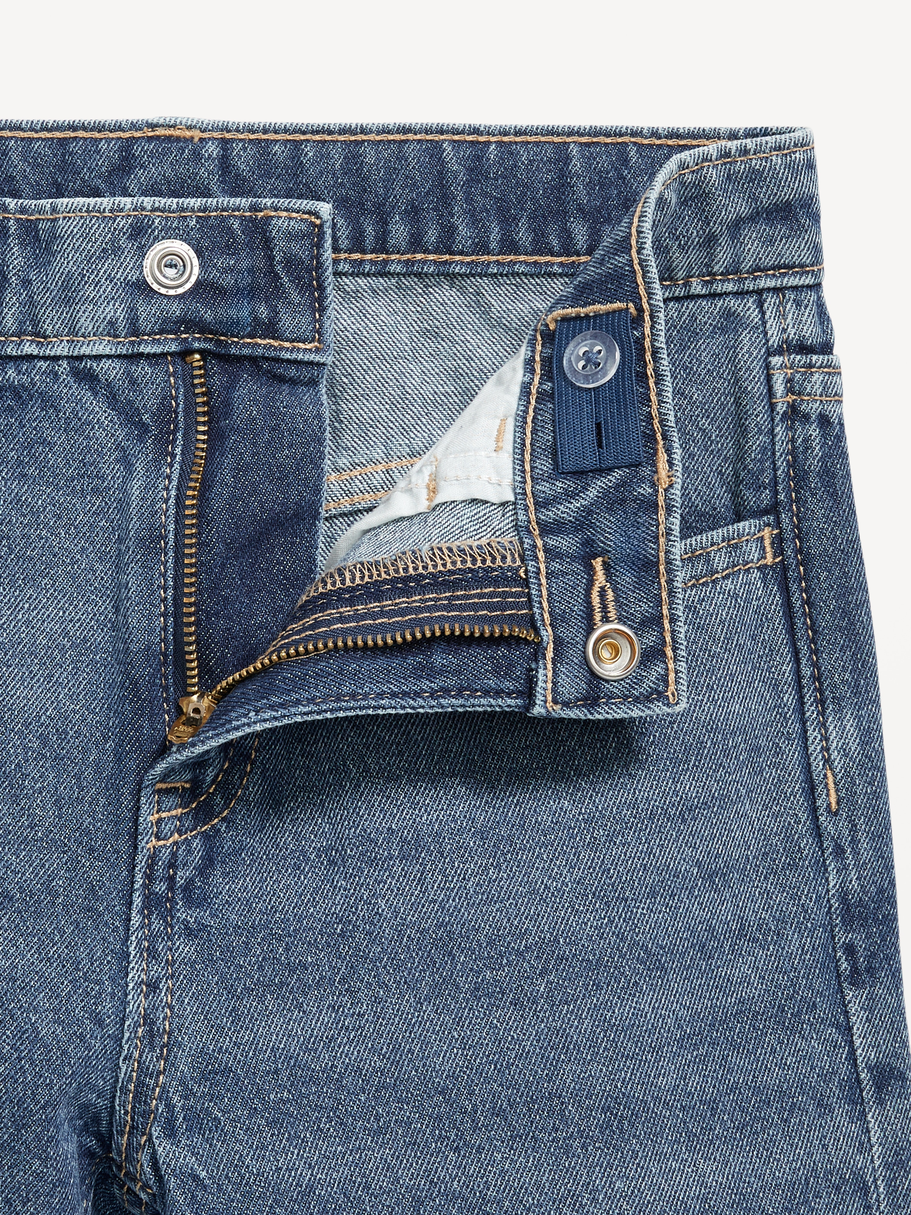 Printed High-Waisted Baggy Wide-Leg Jeans for Girls - Dream Wash - 5