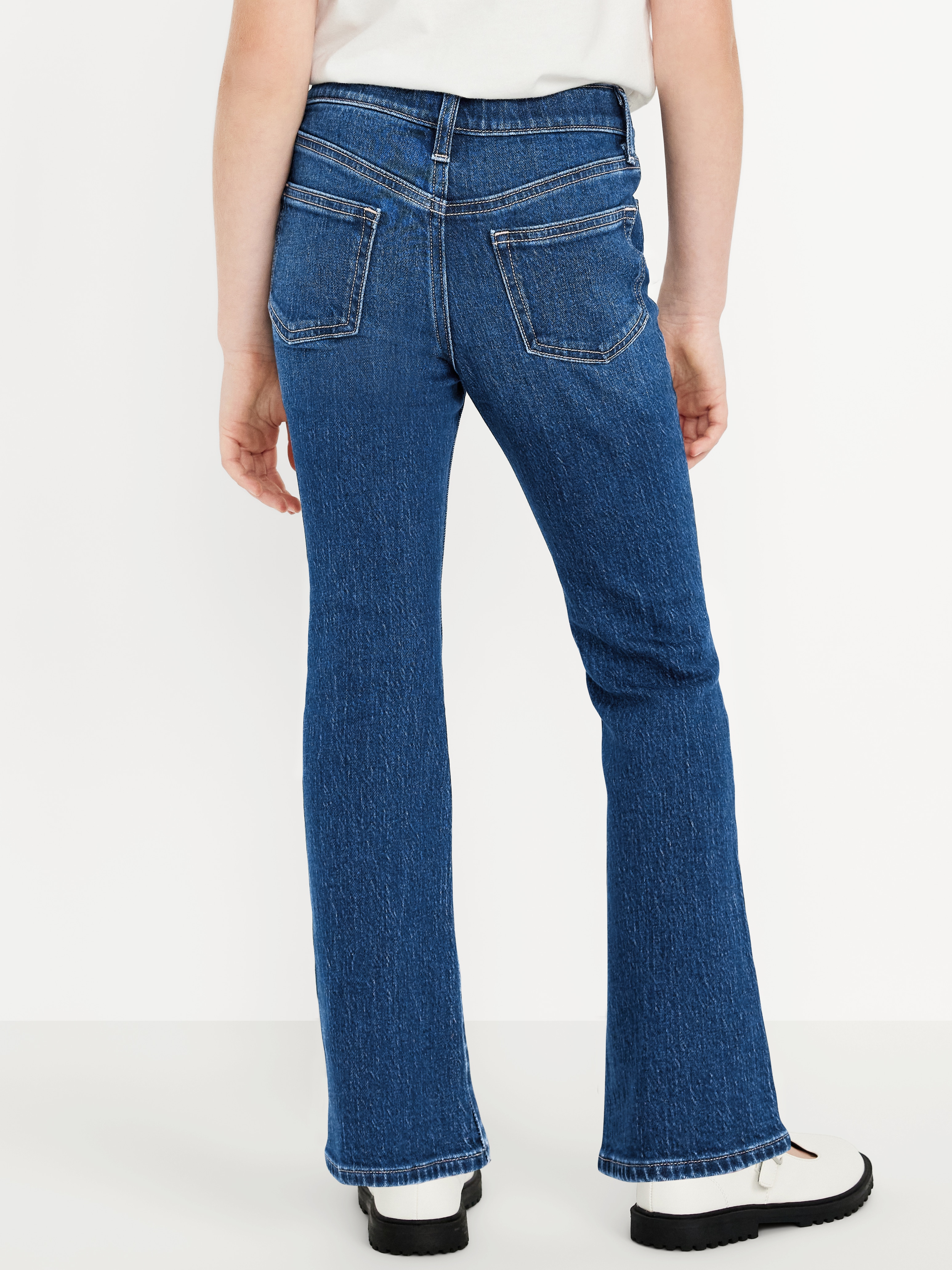 Printed High-Waisted Flare-Leg Jeans for Girls - Doris - 2