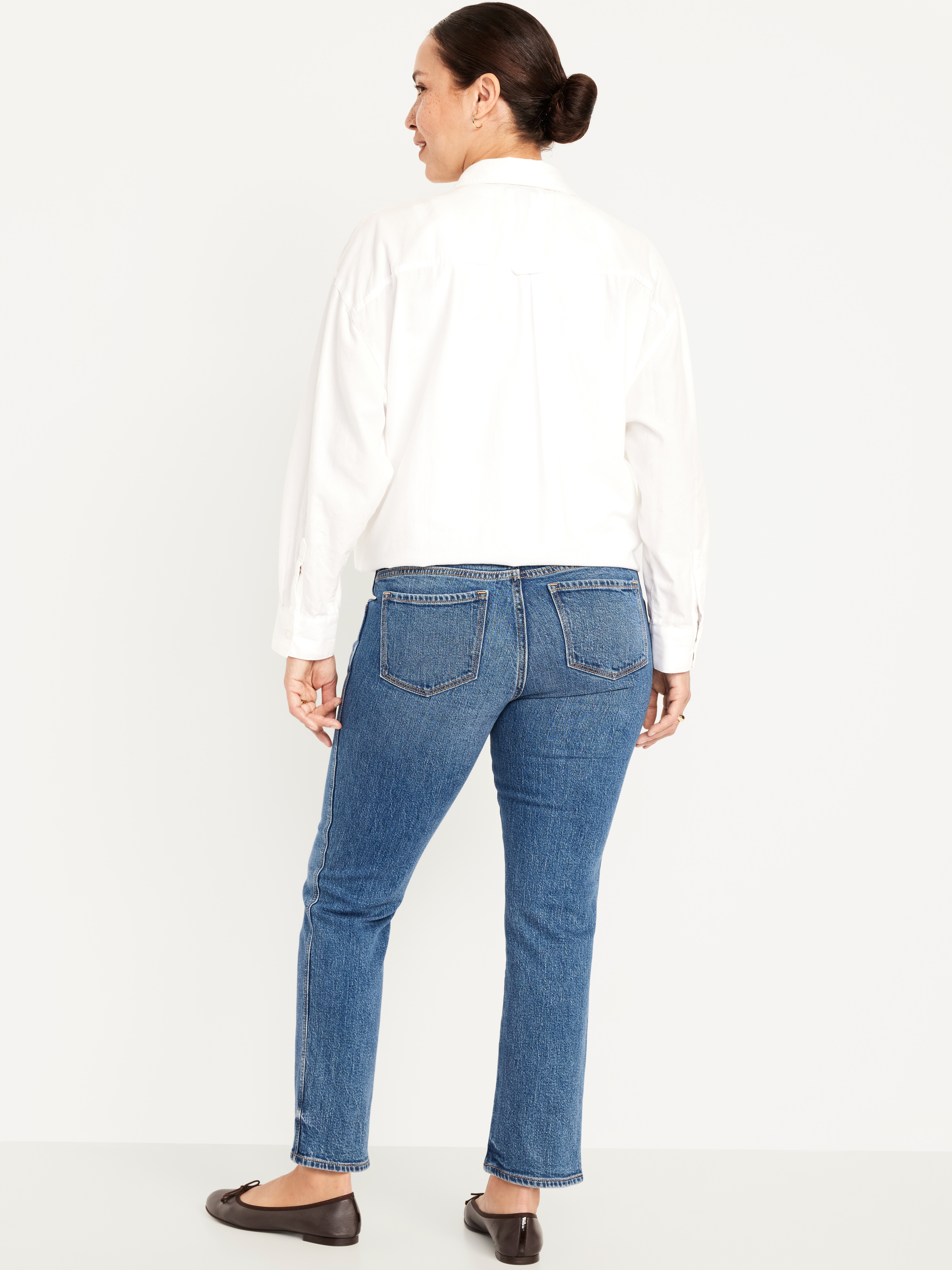 Maternity Full-Panel Vintage Slim Jeans - Medium Wash - 2