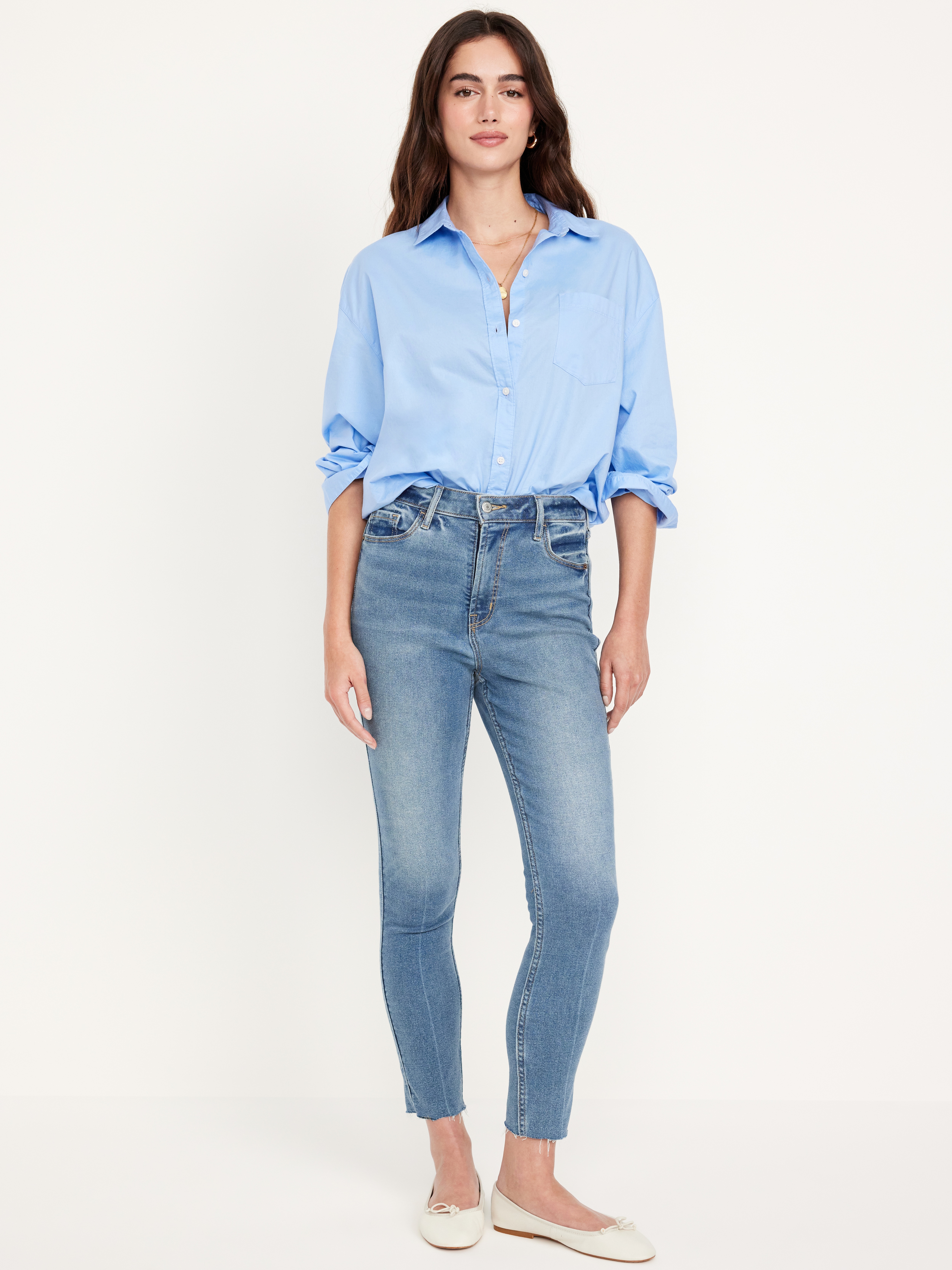Extra High-Waisted Rockstar 360° Stretch Super-Skinny Jeans - Medium Wash - 1