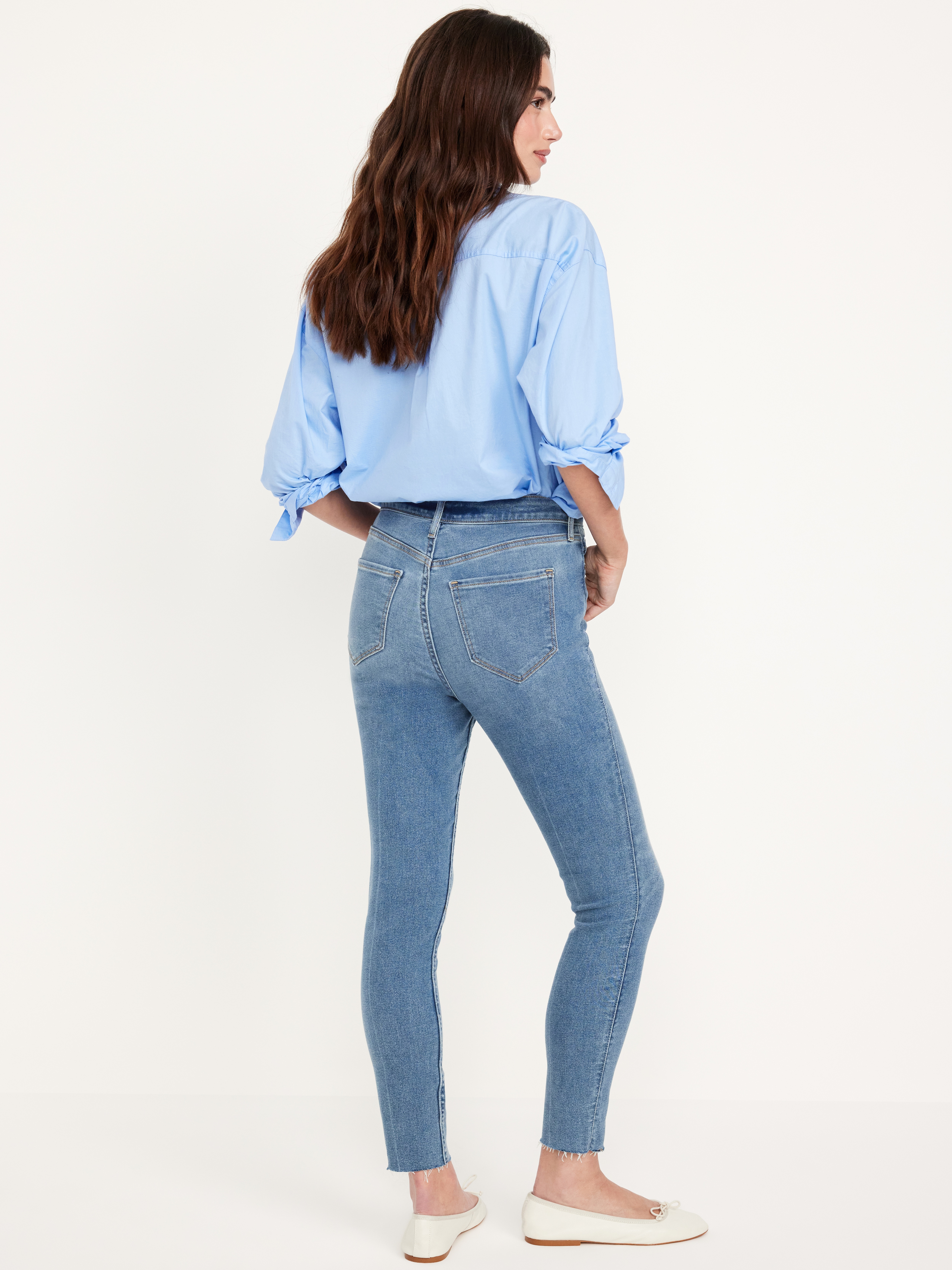 Extra High-Waisted Rockstar 360° Stretch Super-Skinny Jeans - Medium Wash - 3