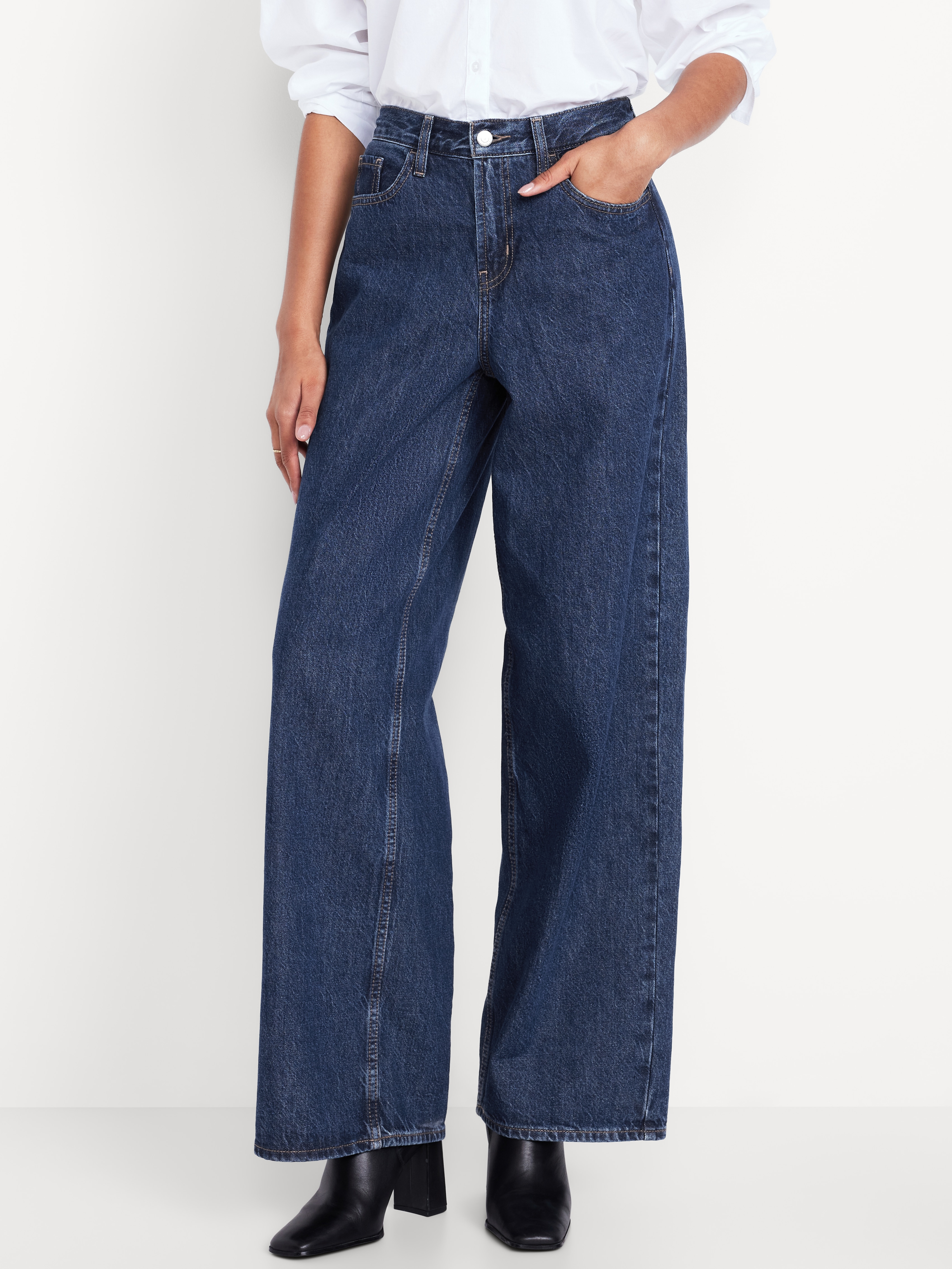 Mid-Rise Wow Baggy Wide-Leg Jeans - Celestia - 2
