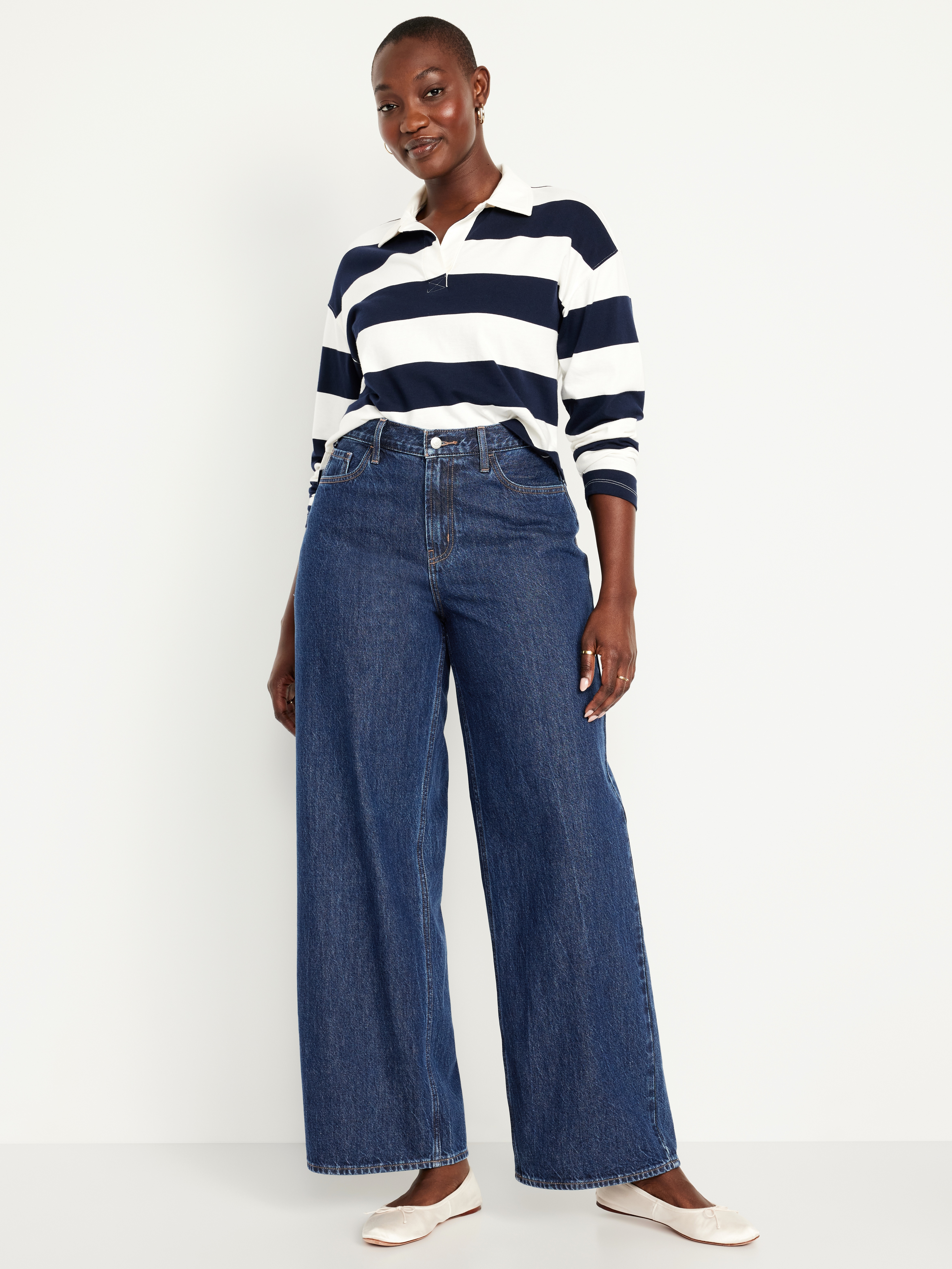 Mid-Rise Wow Baggy Wide-Leg Jeans - Celestia - 6