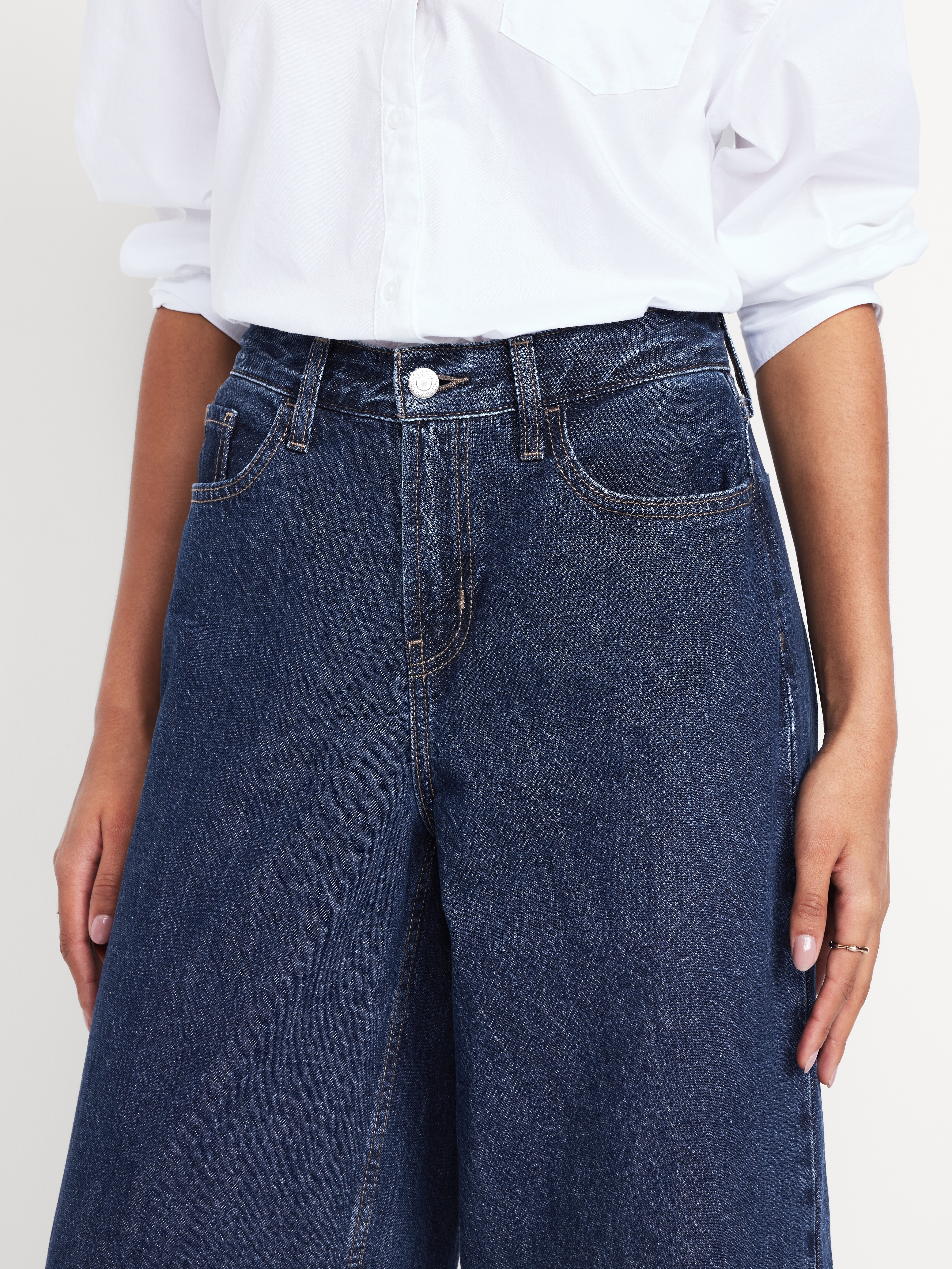 Mid-Rise Wow Baggy Wide-Leg Jeans - Celestia - 4
