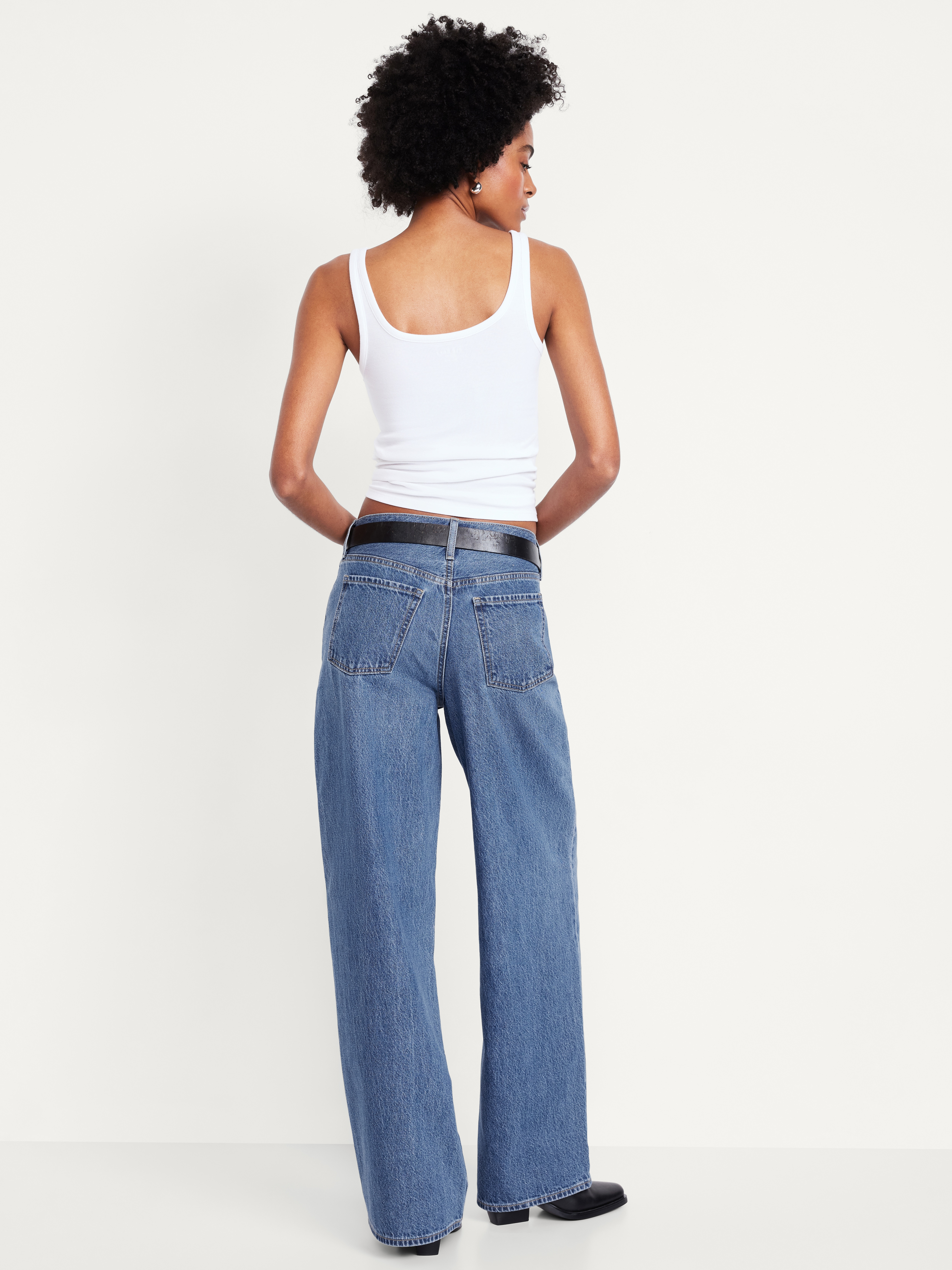 Mid-Rise Wow Baggy Wide-Leg Jeans - KIORA - 3