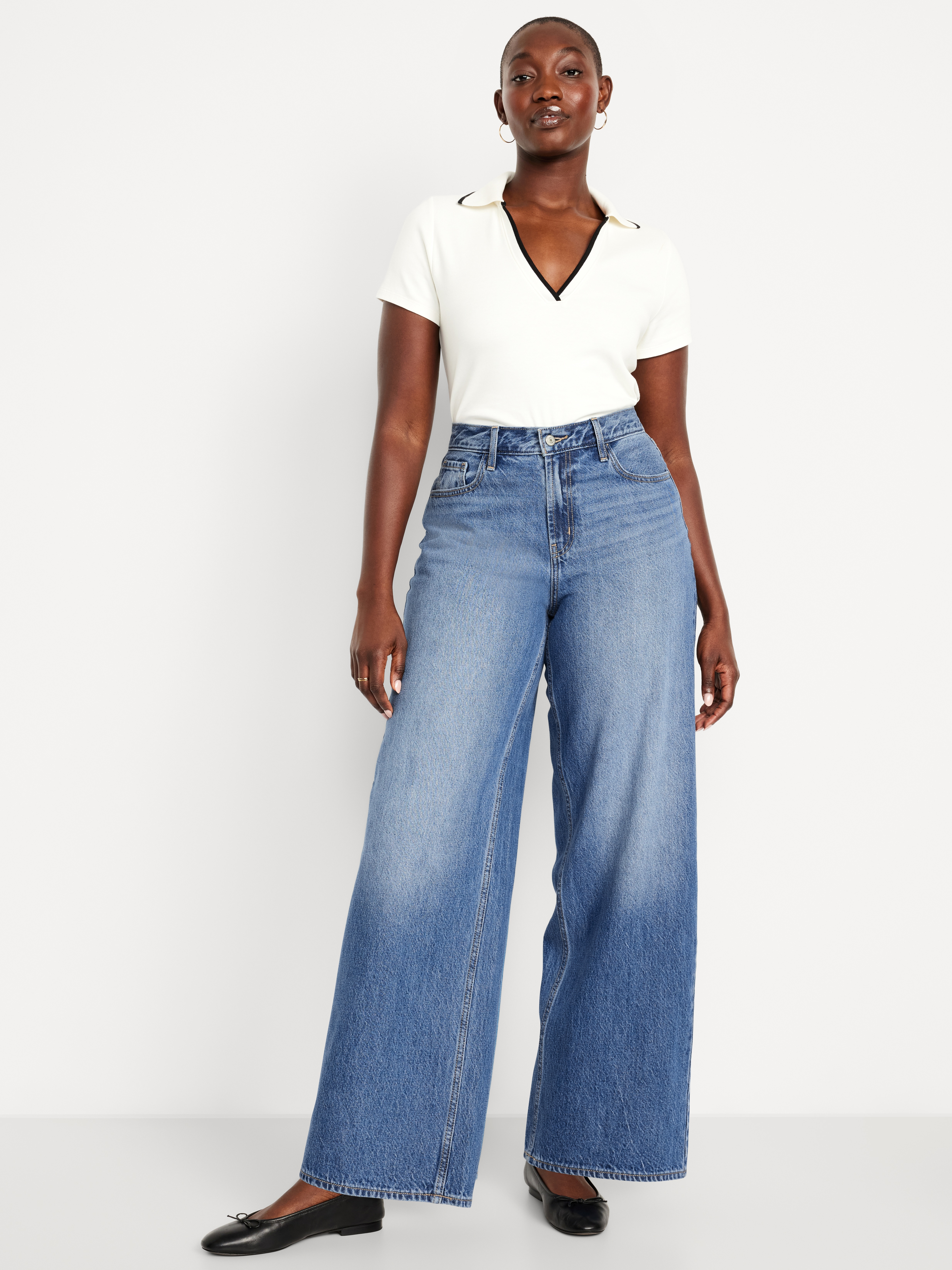 Mid-Rise Wow Baggy Wide-Leg Jeans - KIORA - 6