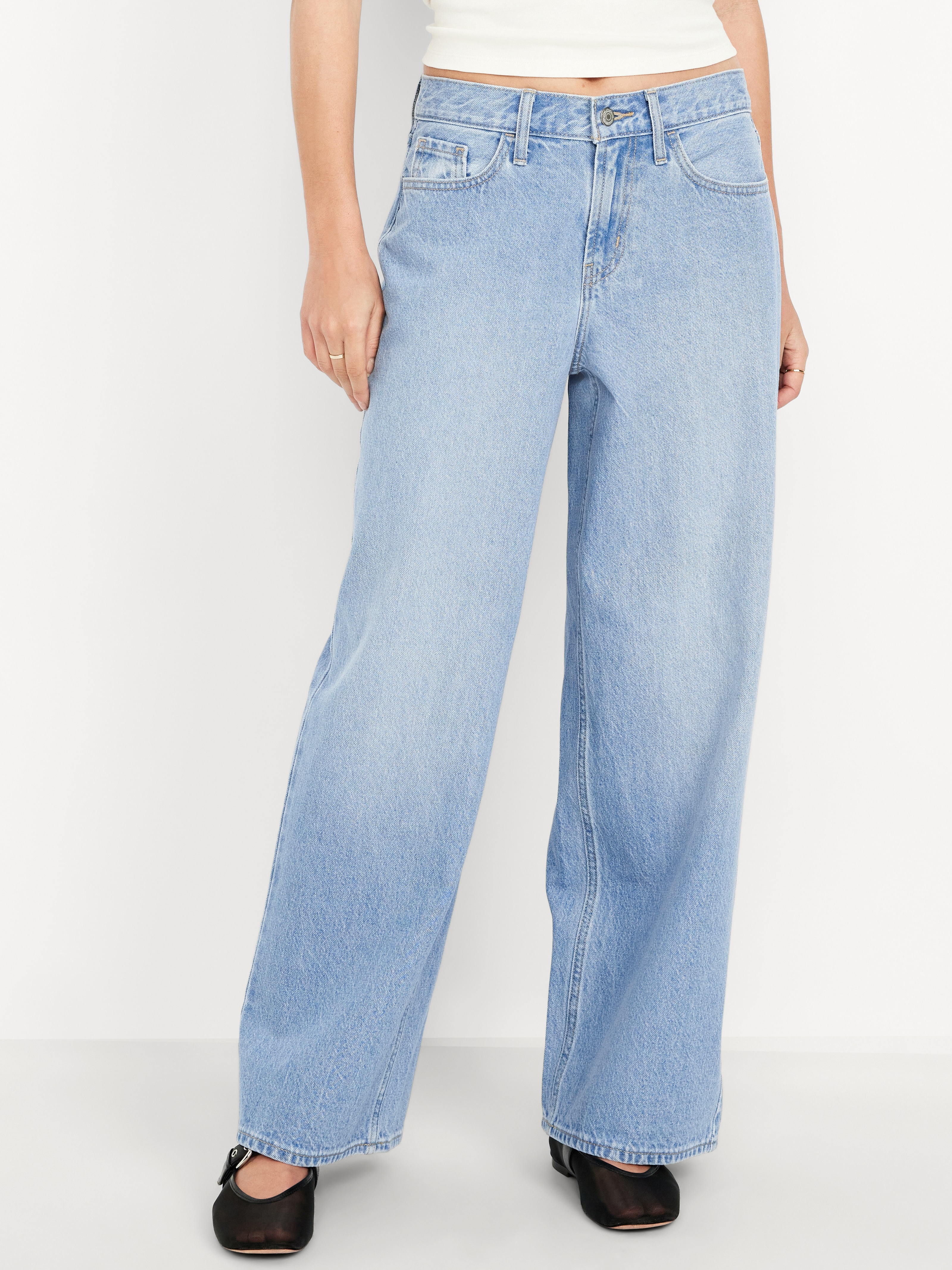Mid-Rise Wow Baggy Wide-Leg Jeans - DREAMWEAVER - 2